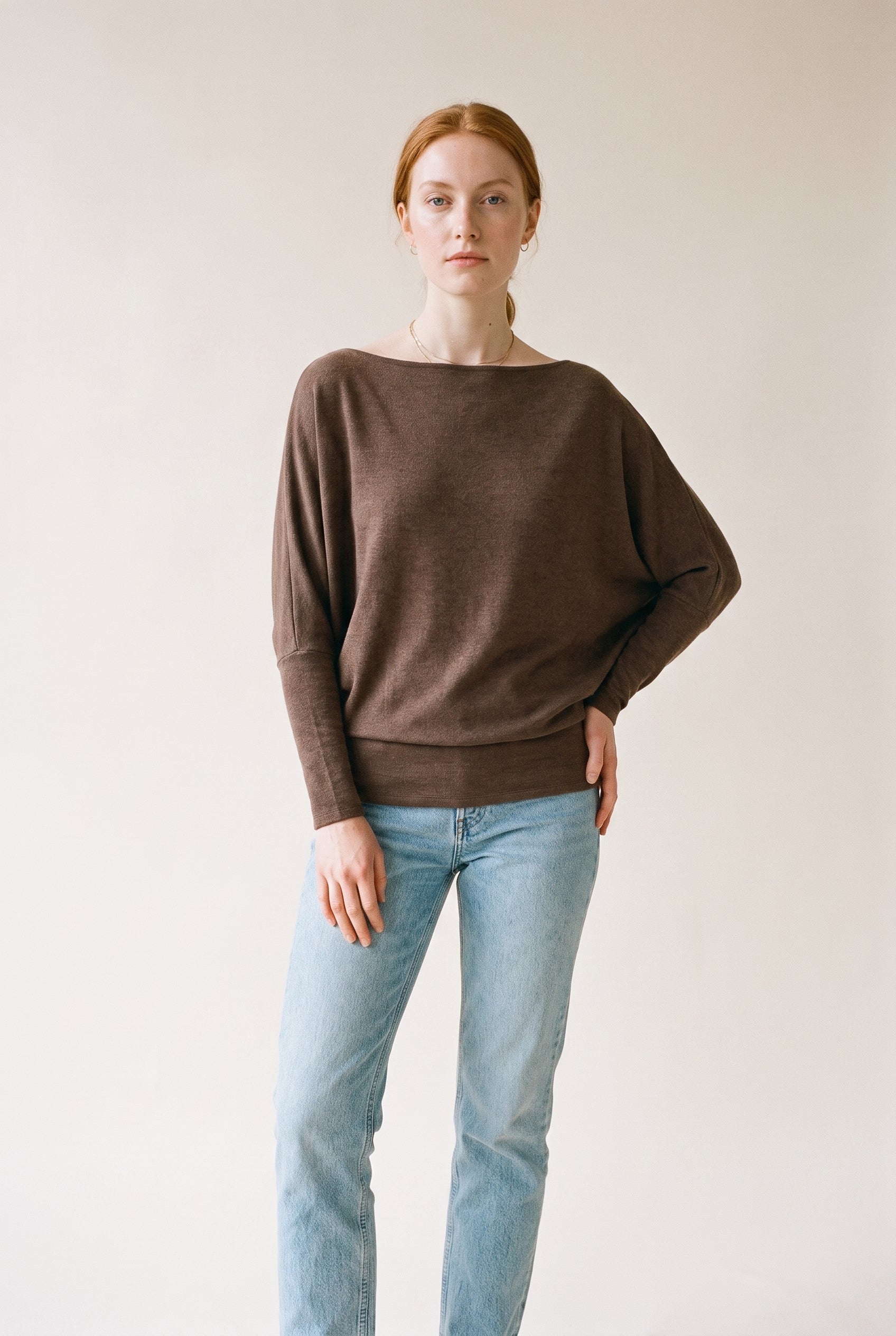 Off Shoulder Dolman Slv Tunic