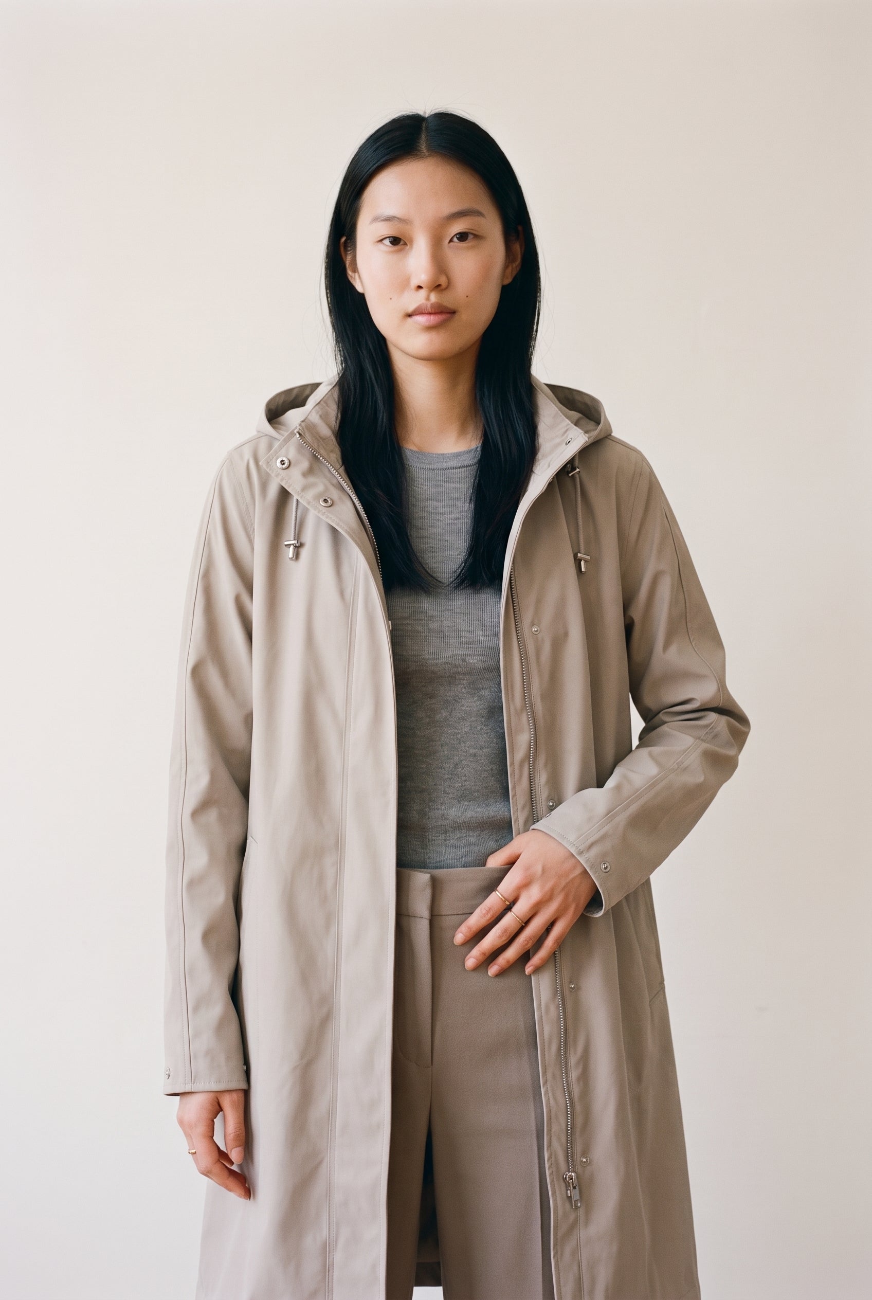 imperméable à capuche