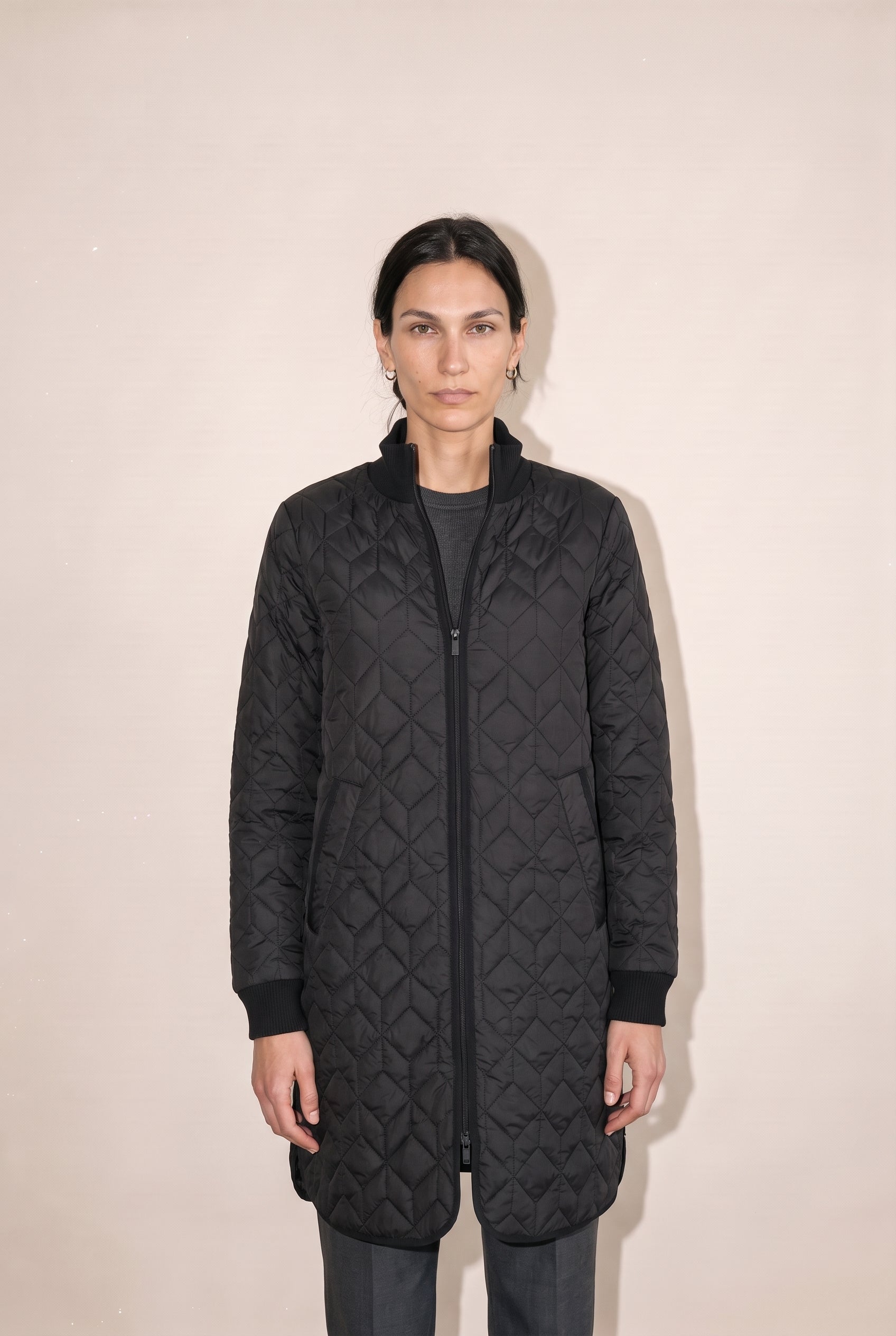Manteau matelassé noir
