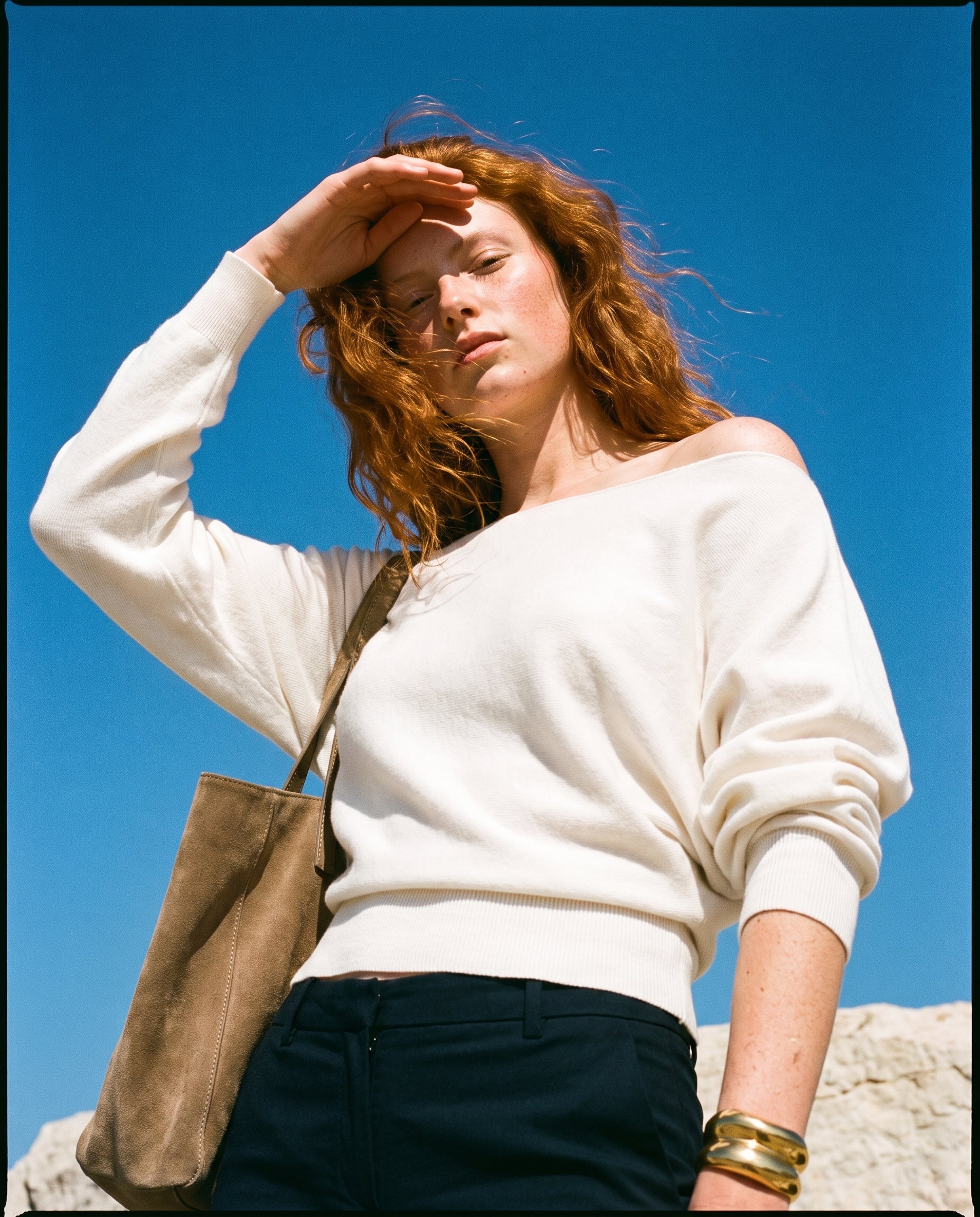 Boatneck Top White