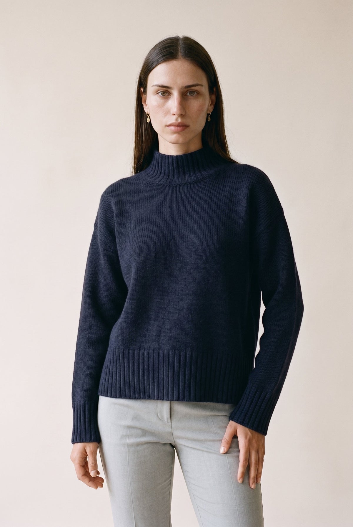 Wool Blend Mock Neck Sweater The Latest Scoop