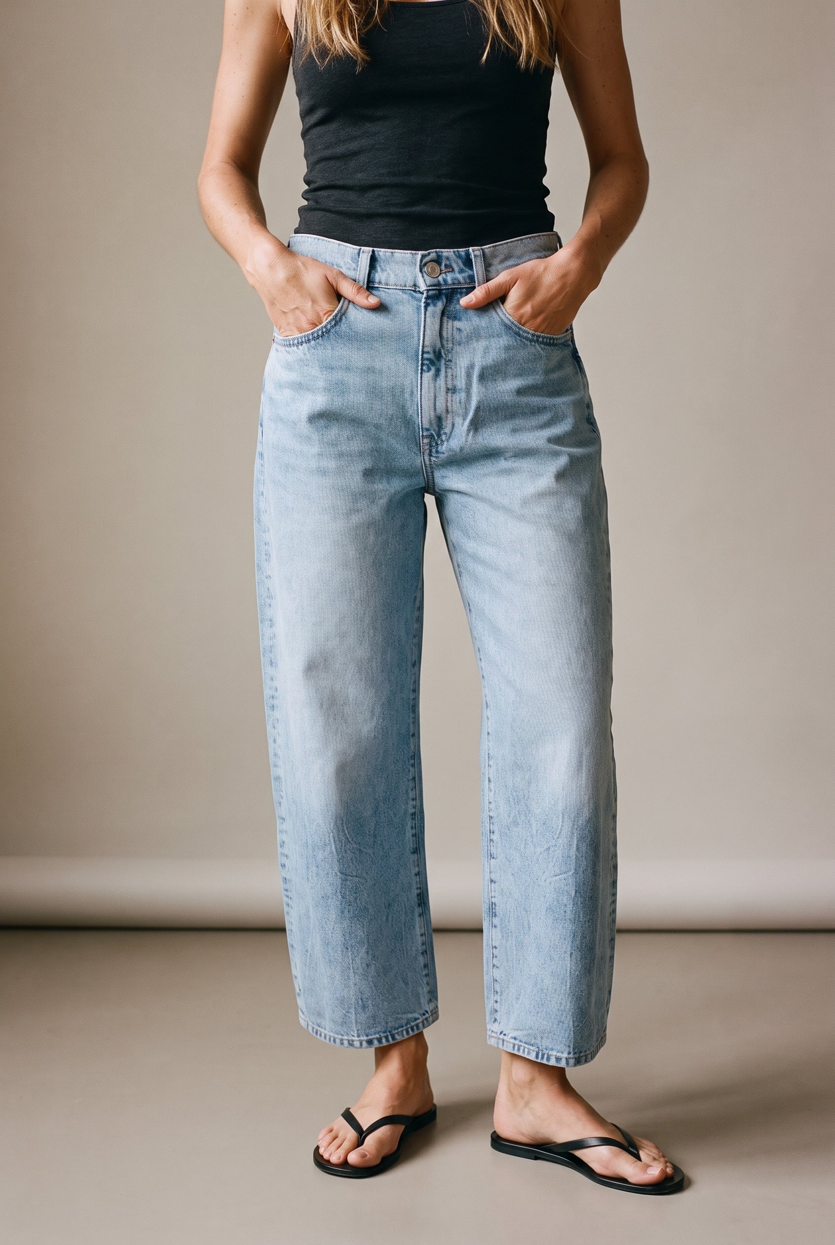 Taylor Barrel: Ultra High Rise Crop Vintage Light The Latest Scoop