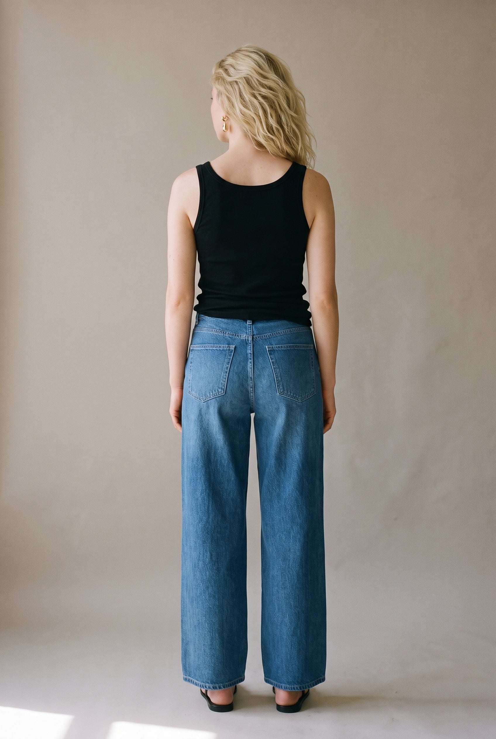 Isabel Wide Leg Mid-Taille 32 North Beach