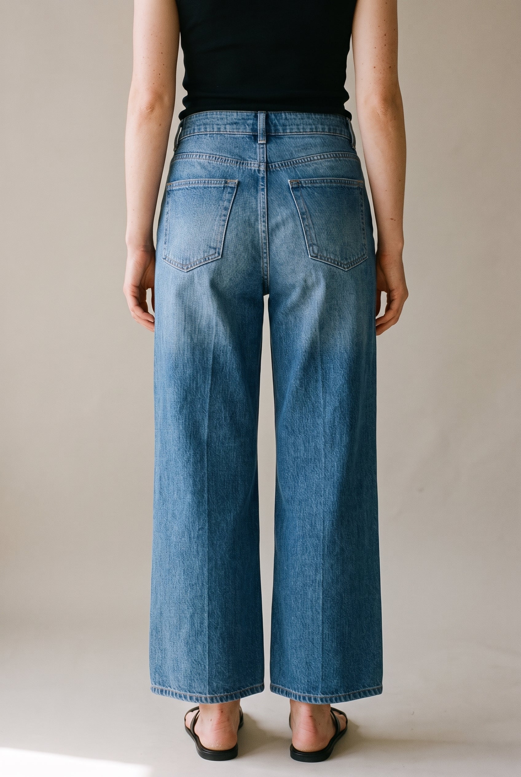 Isabel Wide Leg Mid-Taille 32 North Beach