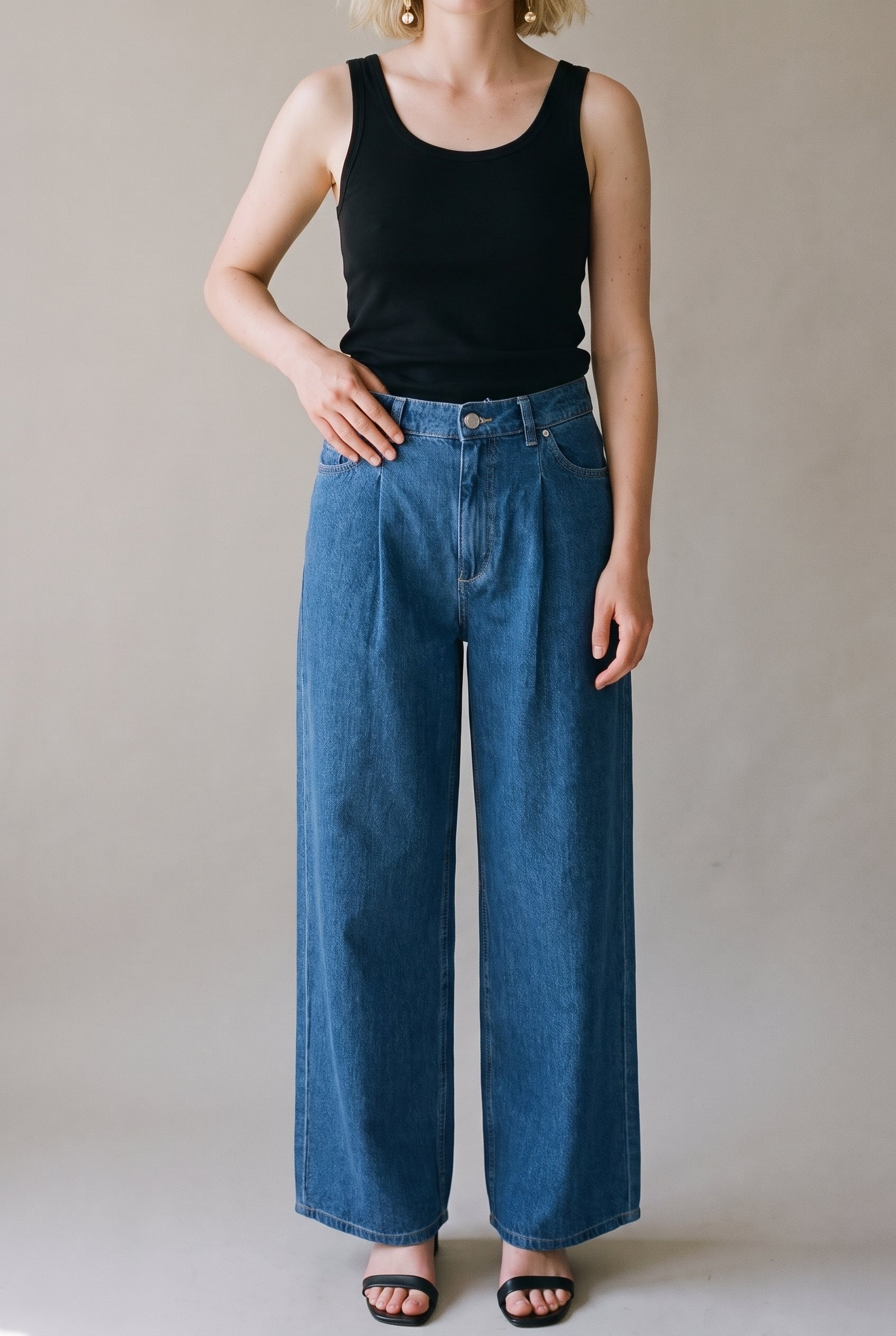 Isabel Wide Leg Mid-Taille 32 North Beach