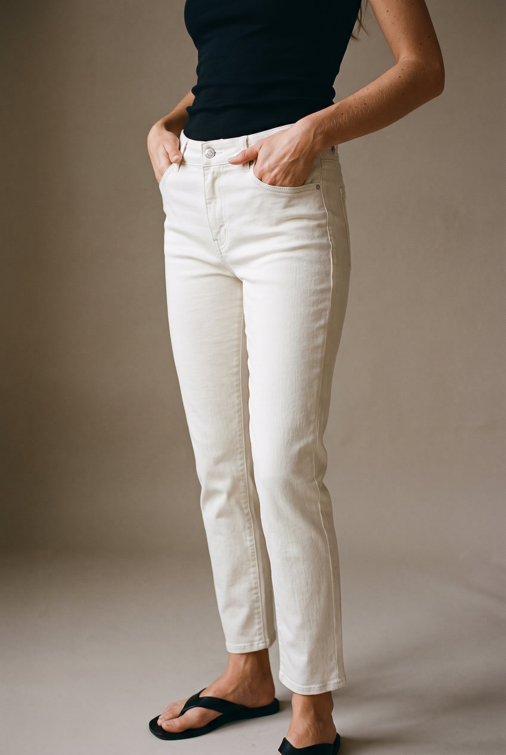 Jx lyon Slim Crop C8170 Noos 32" Blanc cassé