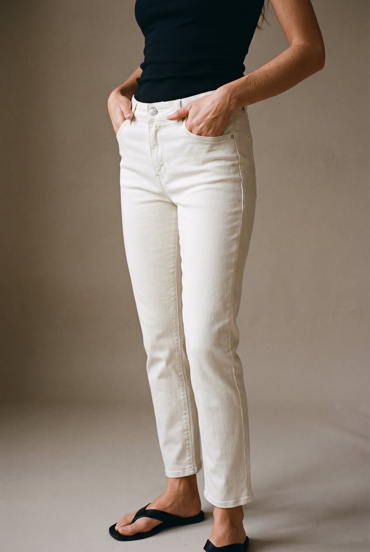 Jx lyon Slim Crop C8170 Noos 32¨ Off White JJXX