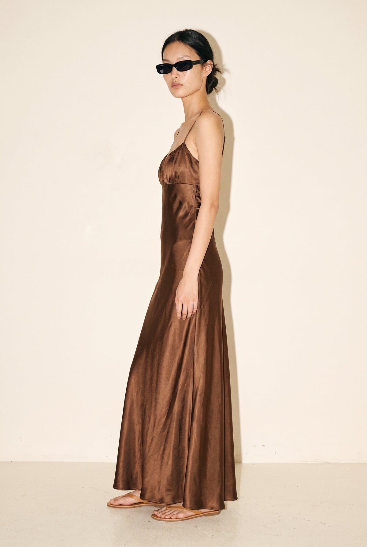 Aura Satin Maxi Dress Luvalot