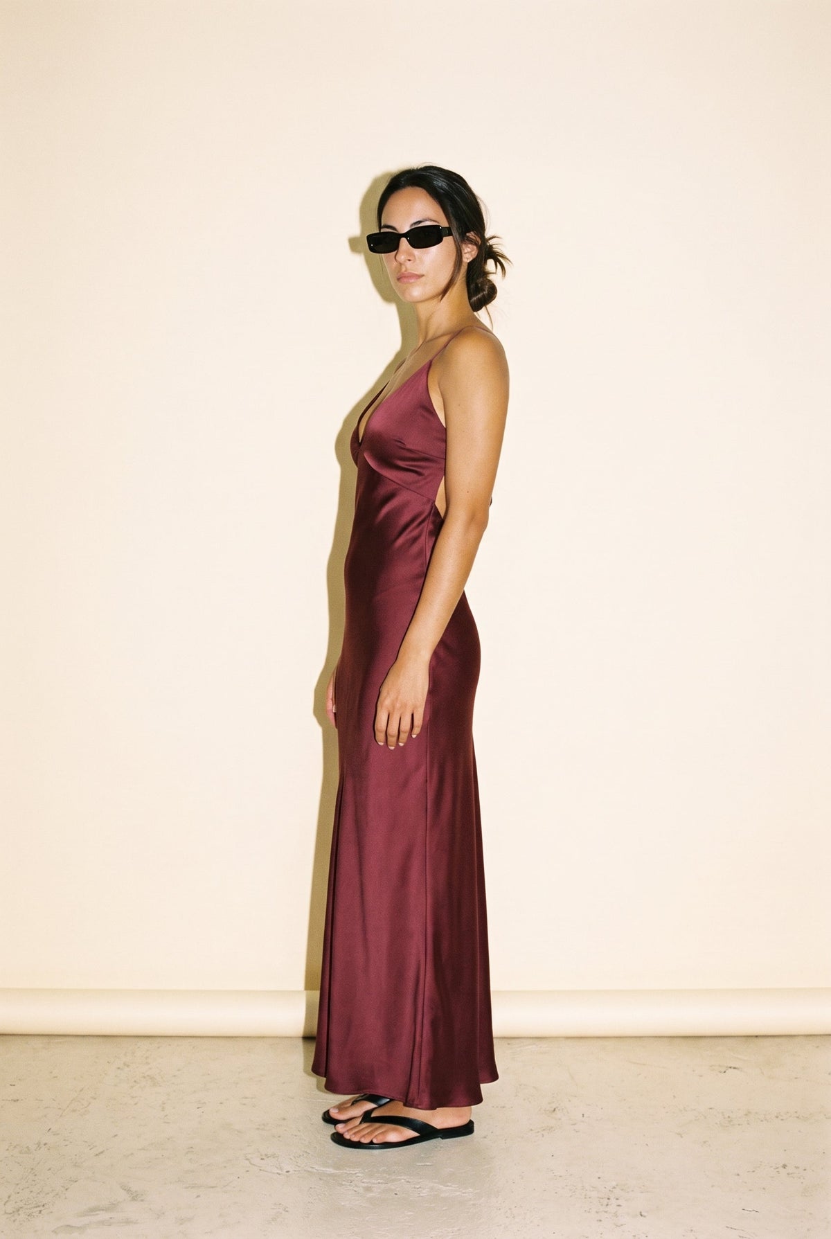 Moonlit Satin Maxi Dress Luvalot