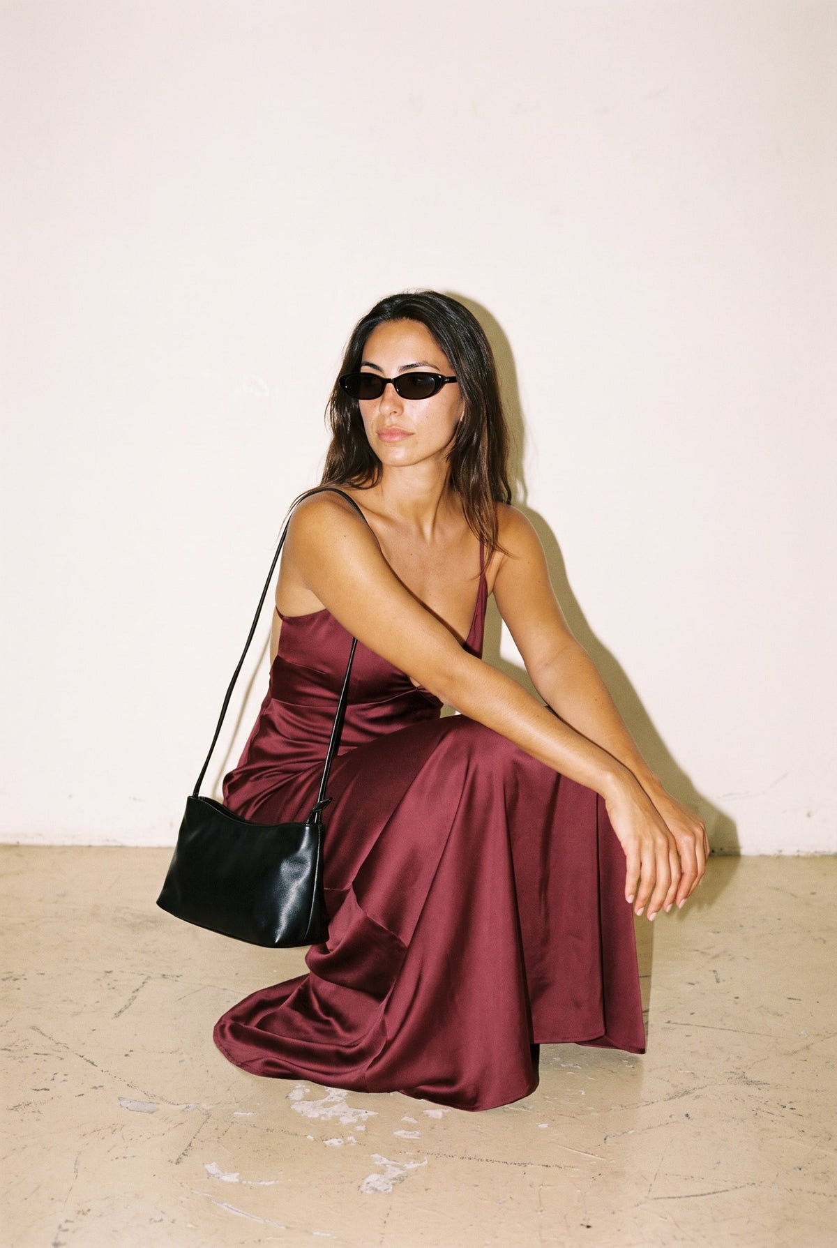 Moonlit Satin Maxi Dress Luvalot