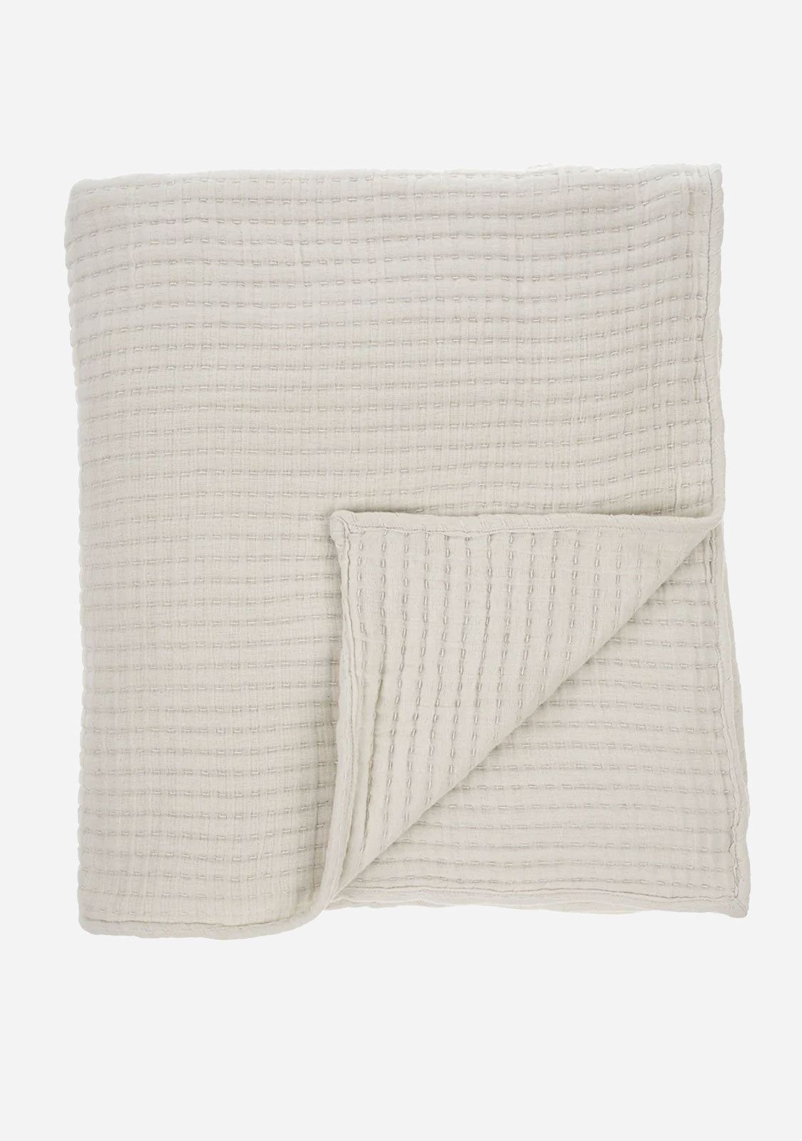 Kantha-Stitch Bed Blanket