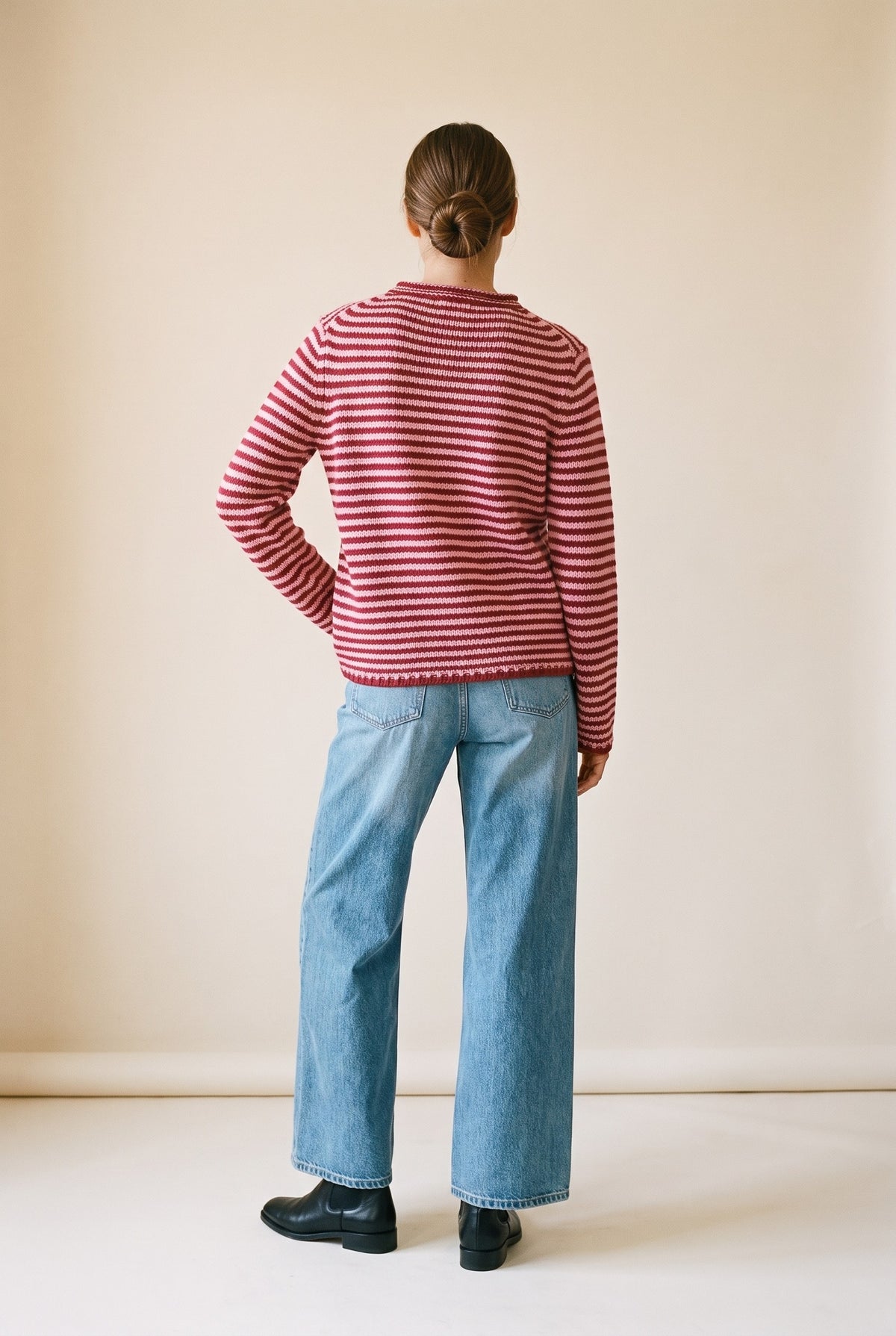 Everyday Cozy Stripe Knit Sweate — 060958