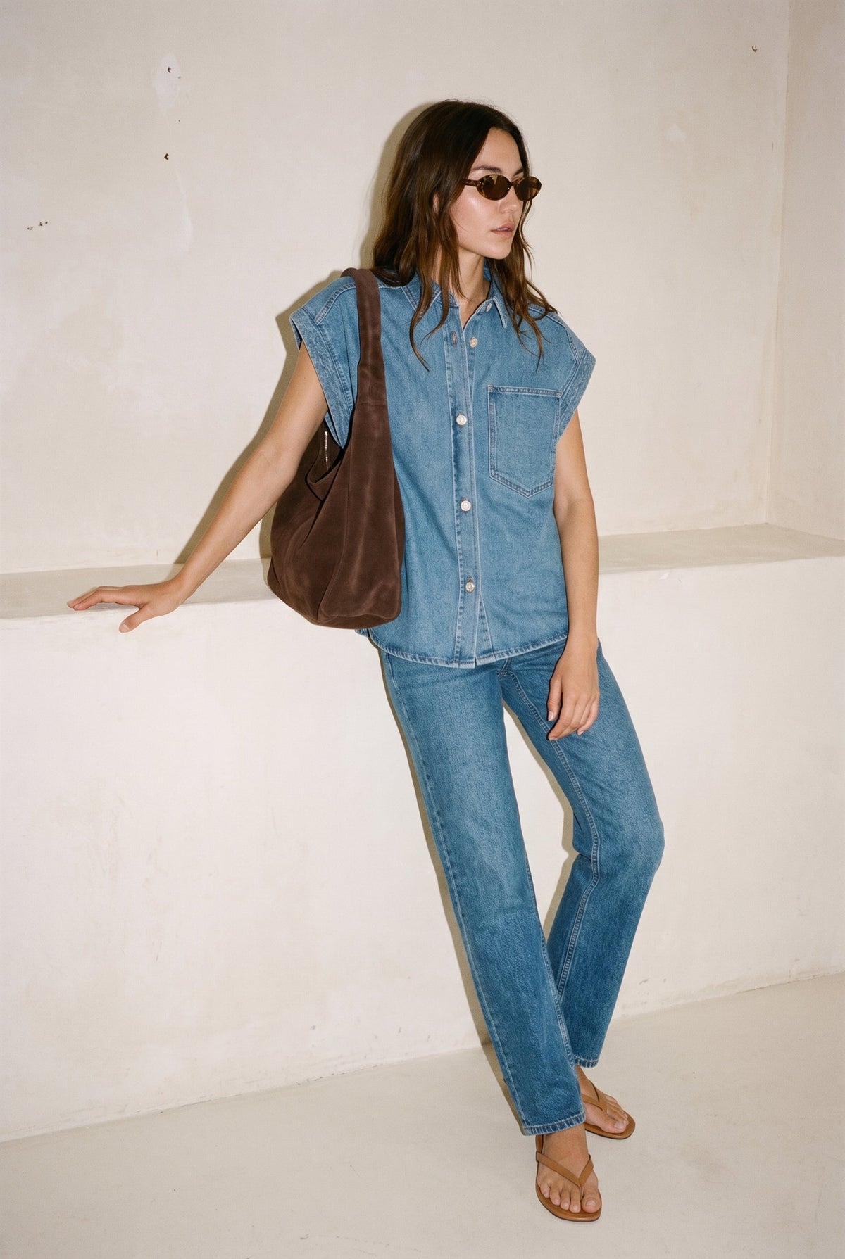 Sladabella Shirt Light Blue Denim Soaked