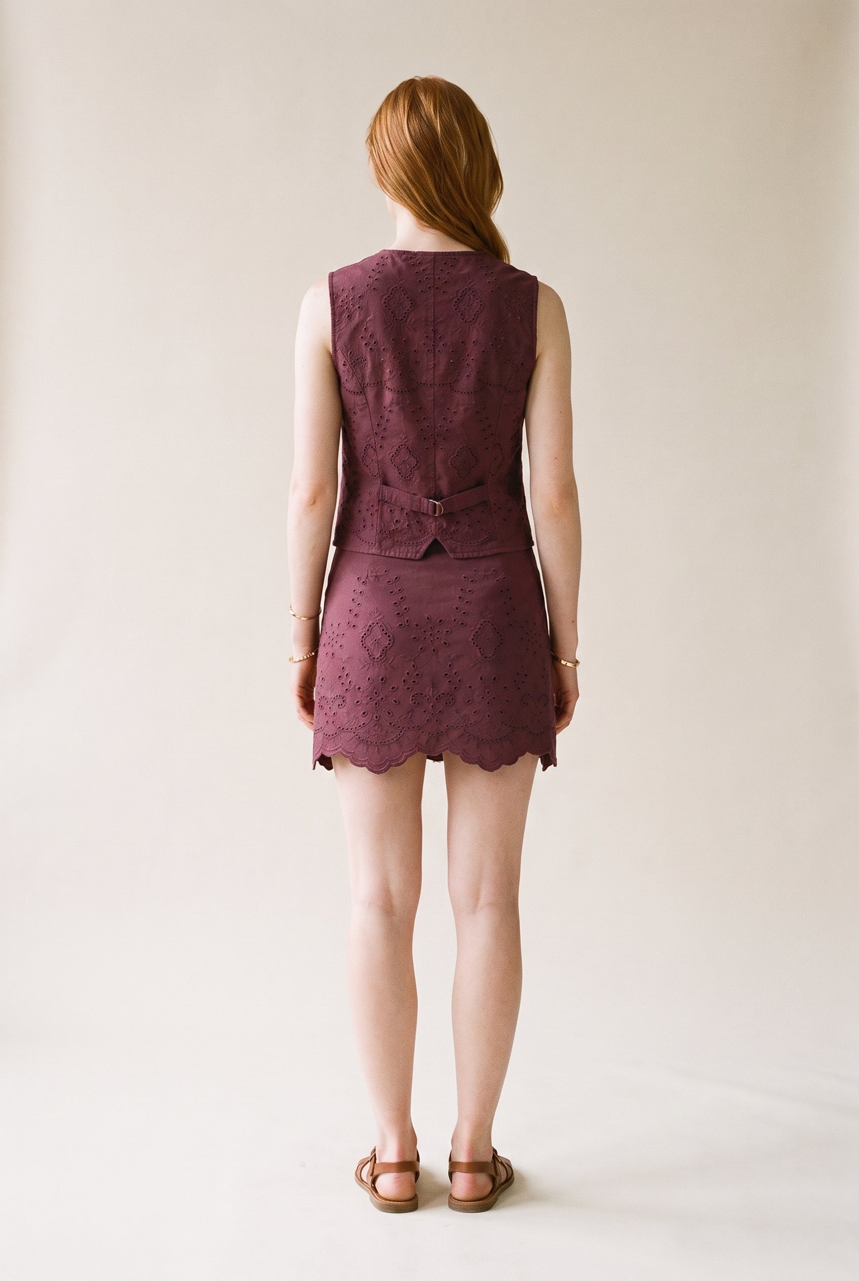 Onlreya Hw Bro Anglaise Mini Skirt