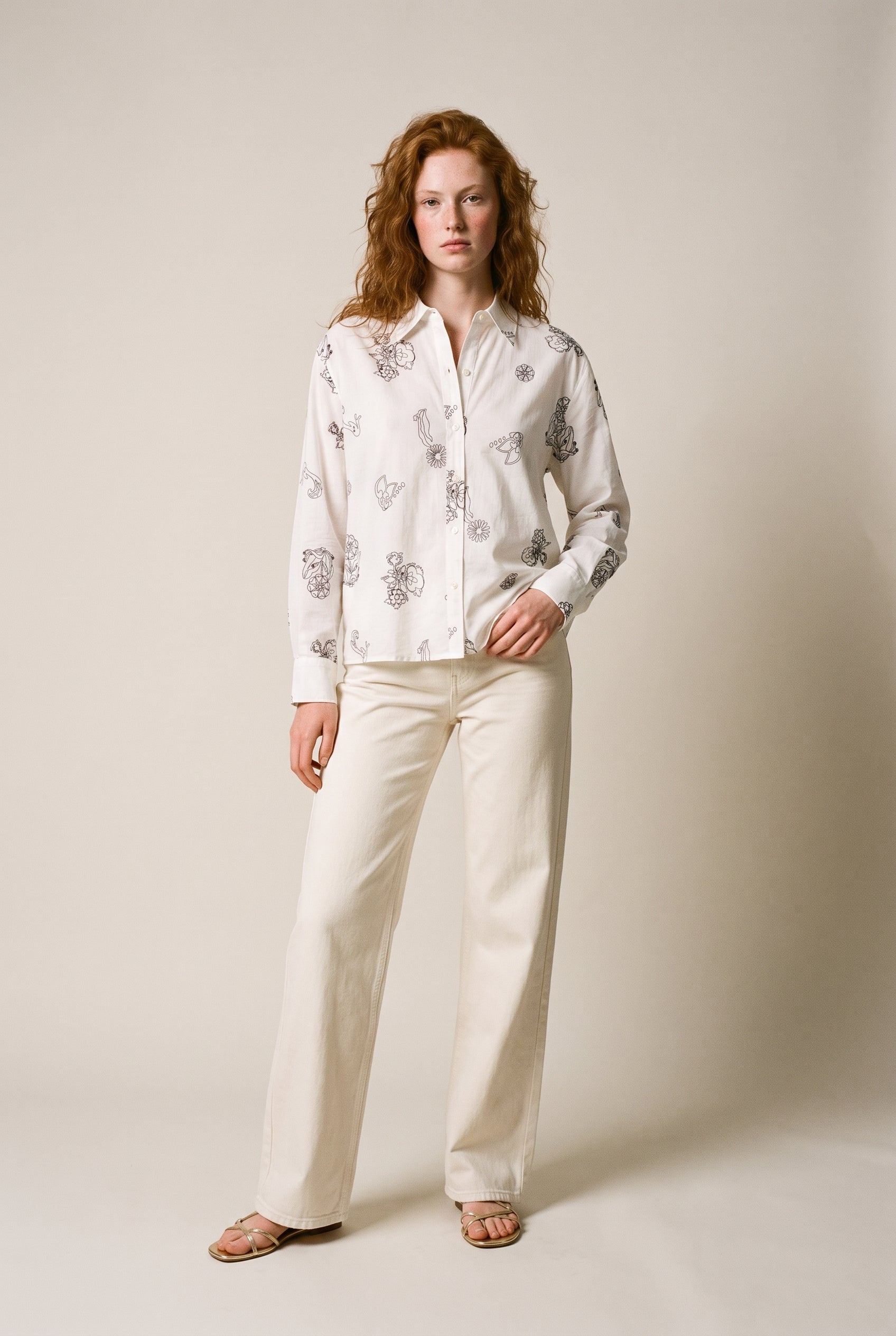 Embroidered Relaxed Fit Shirt