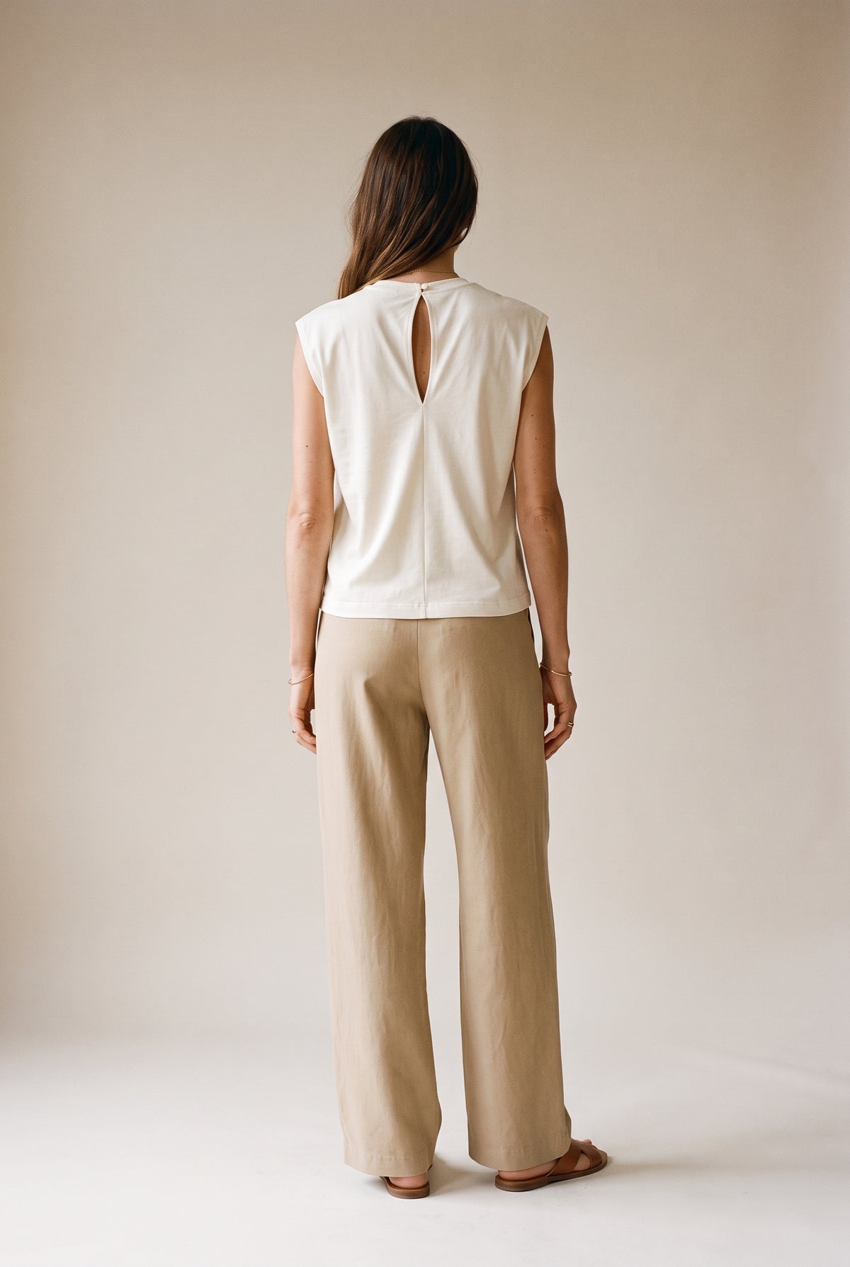 Twisted Neckline T-Shirt