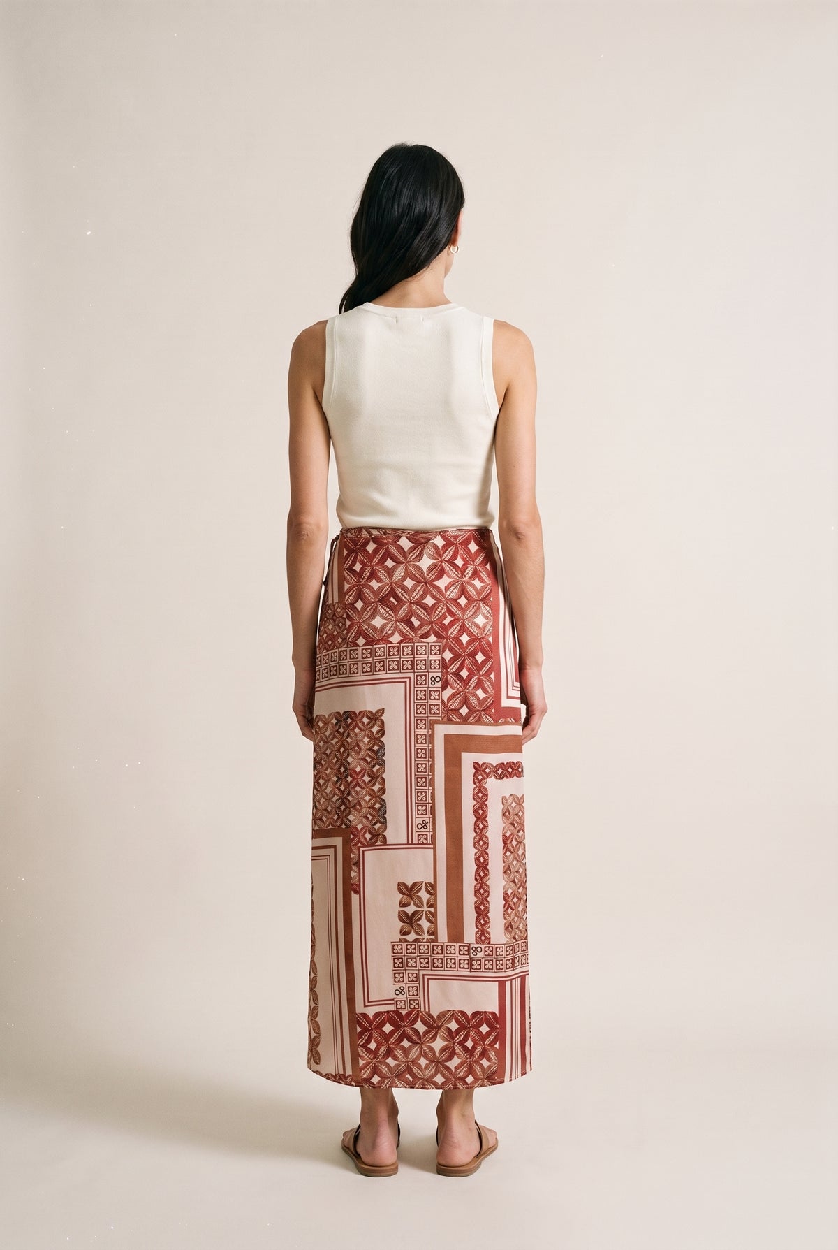 Printed Ankle Length Skirt