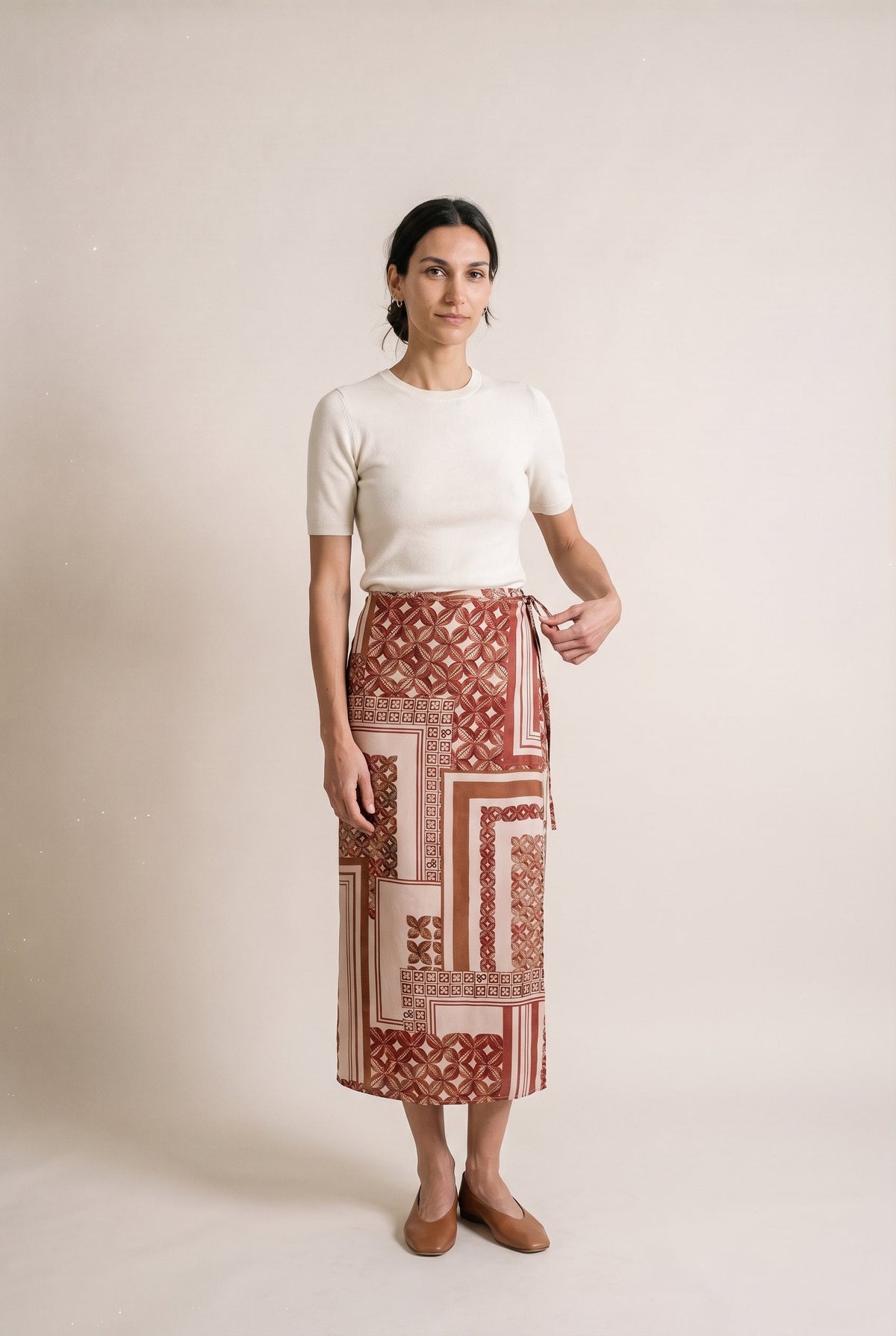 Printed Ankle Length Skirt Scotch & Soda