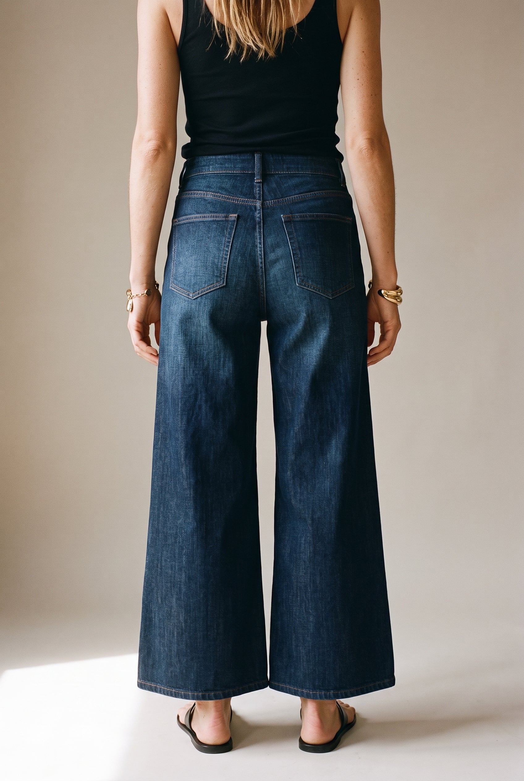 Essential Wide Leg Pants Blue