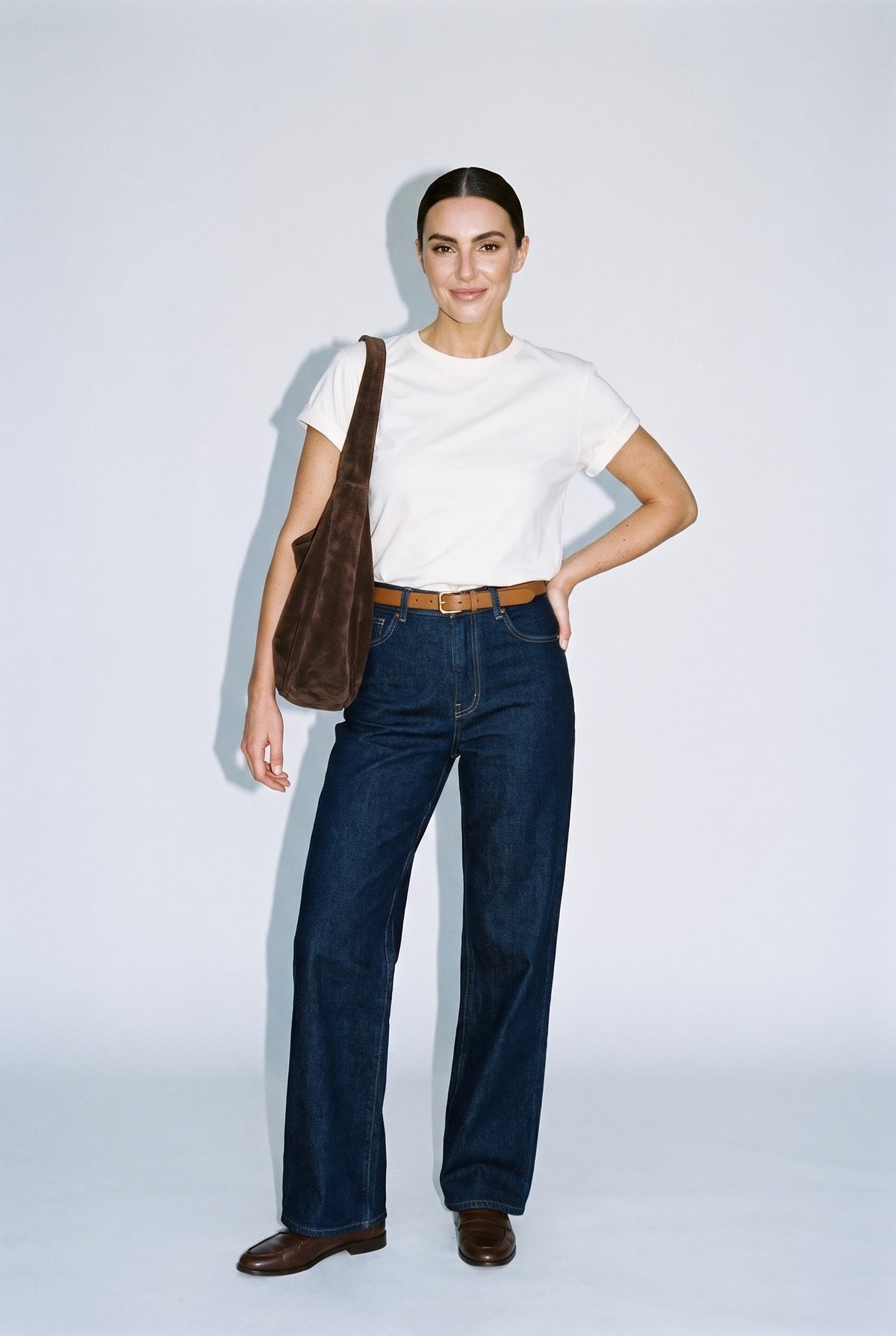 The Californian Slim Wide Leg River Rinse — 064510
