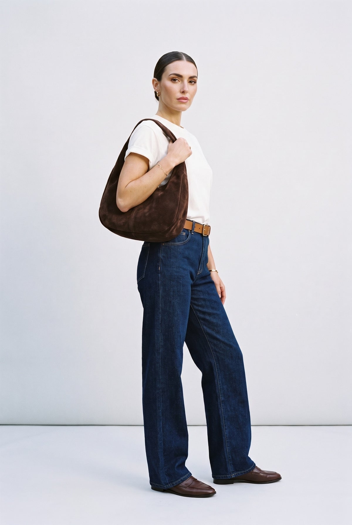 The Californian Slim Wide Leg River Rinse — 064510