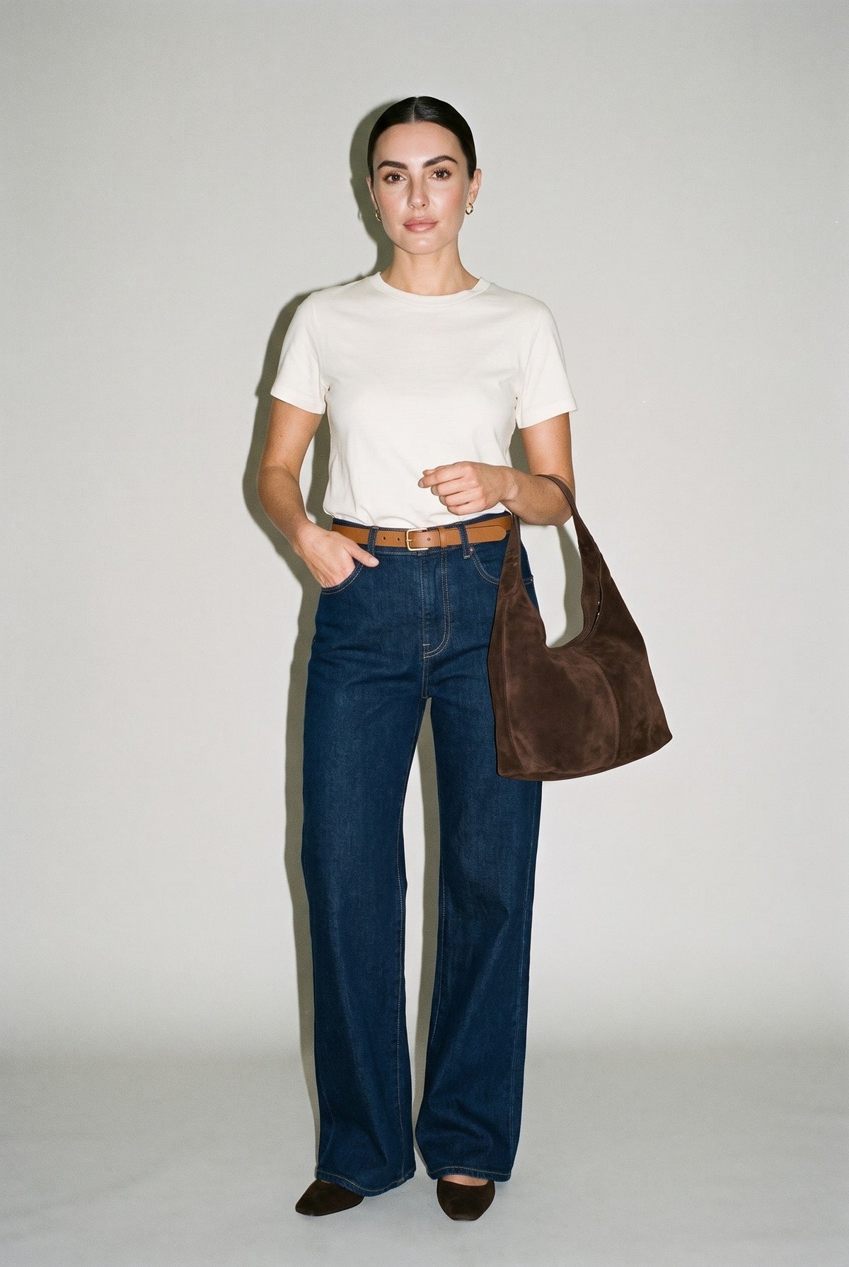 The Californian Slim Wide Leg River Rinse — 064510