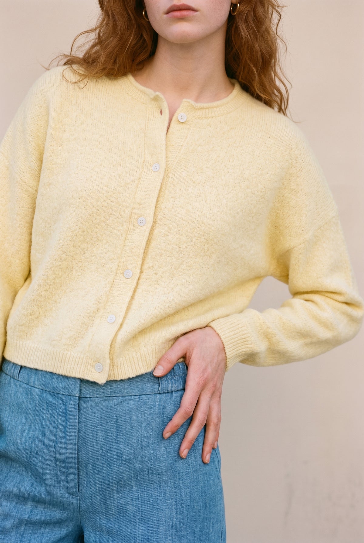 Selah Cardigan Top Butter Yellow
