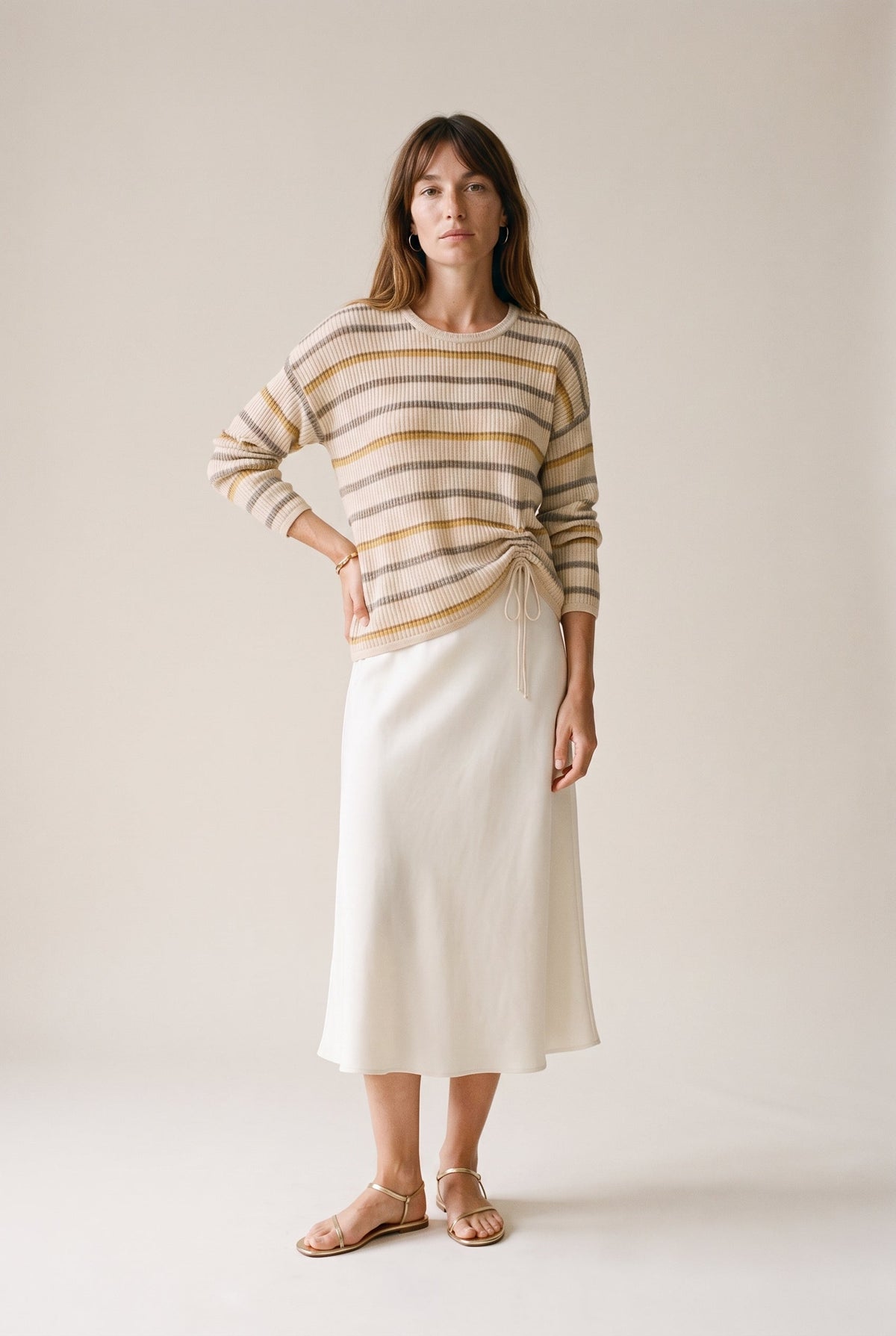 The Relaxed Long Tee – Stripes audrey