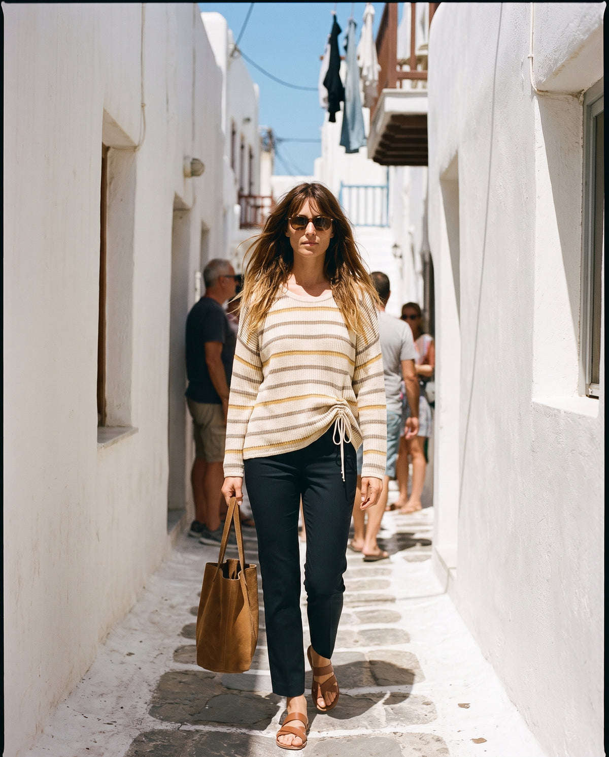 The Relaxed Long Tee – Stripes
