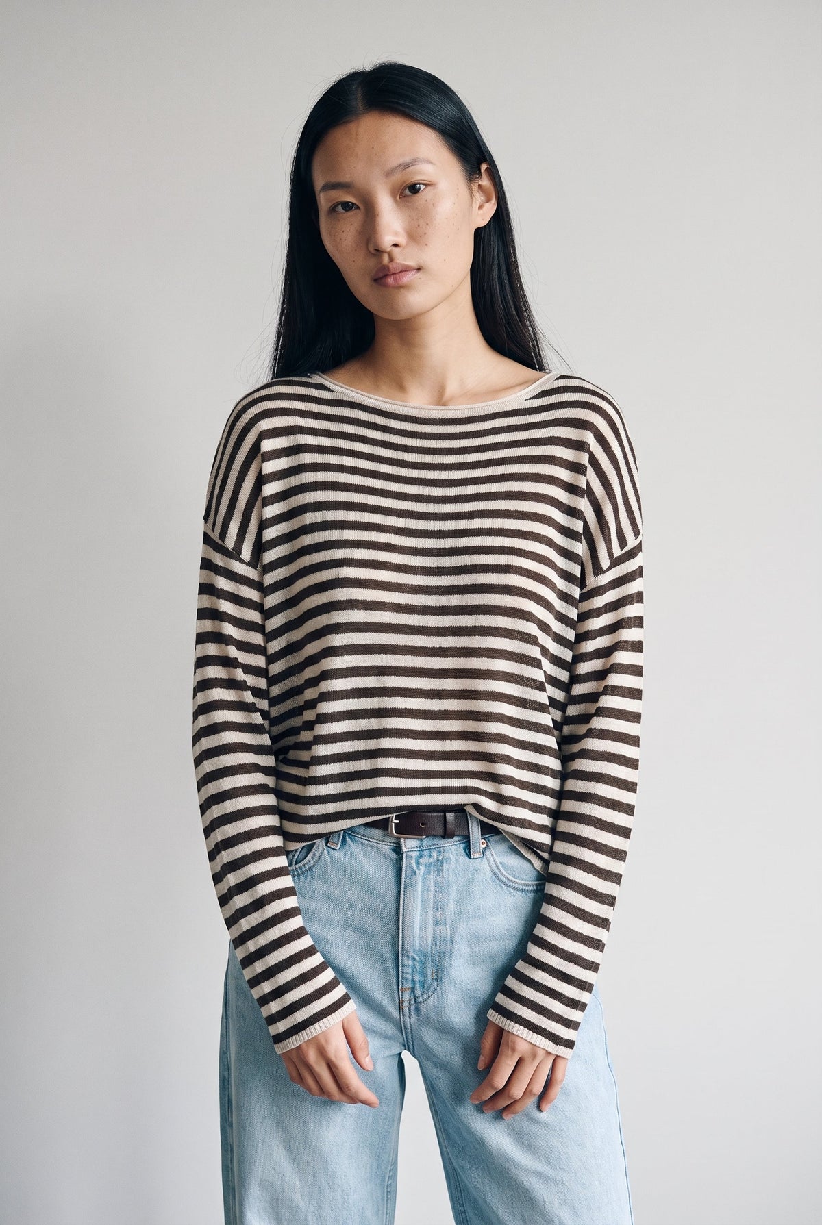 The Longline Tee – Stripes audrey