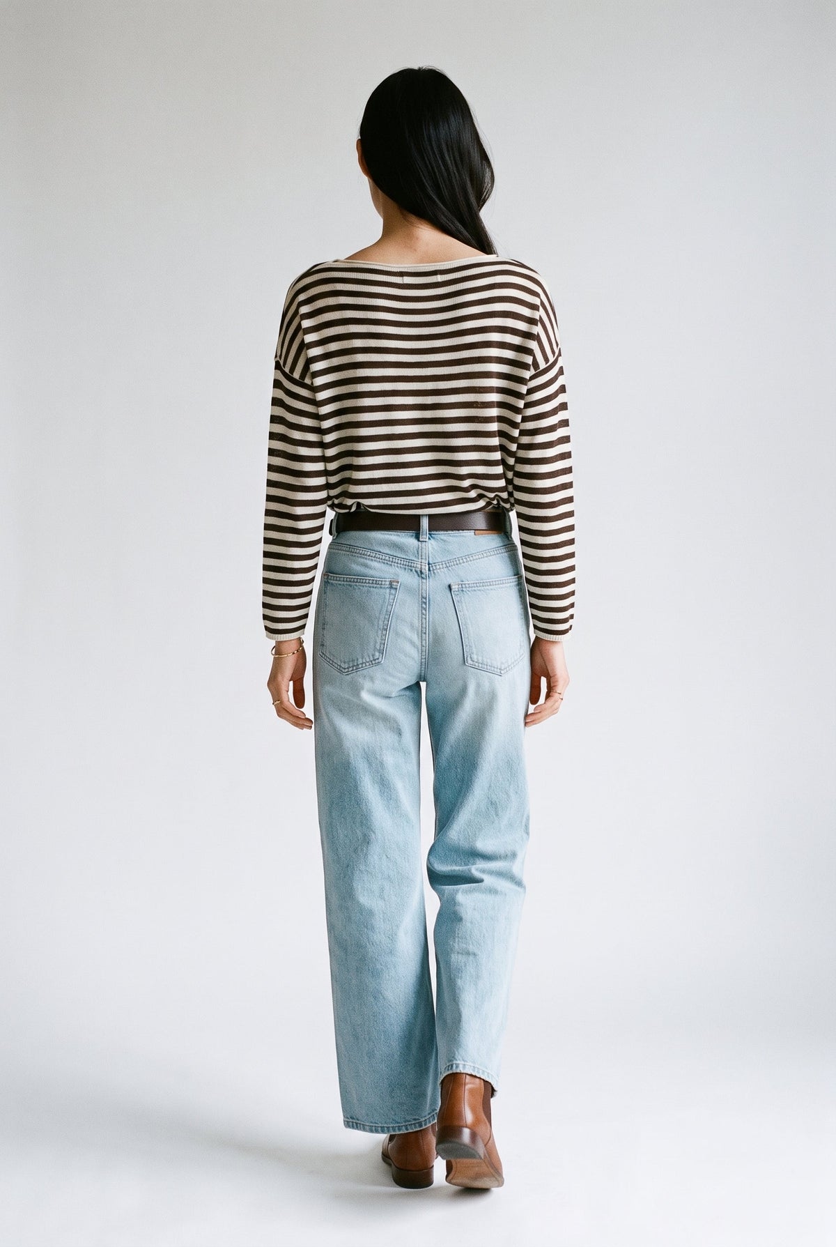 The Longline Tee – Stripes audrey