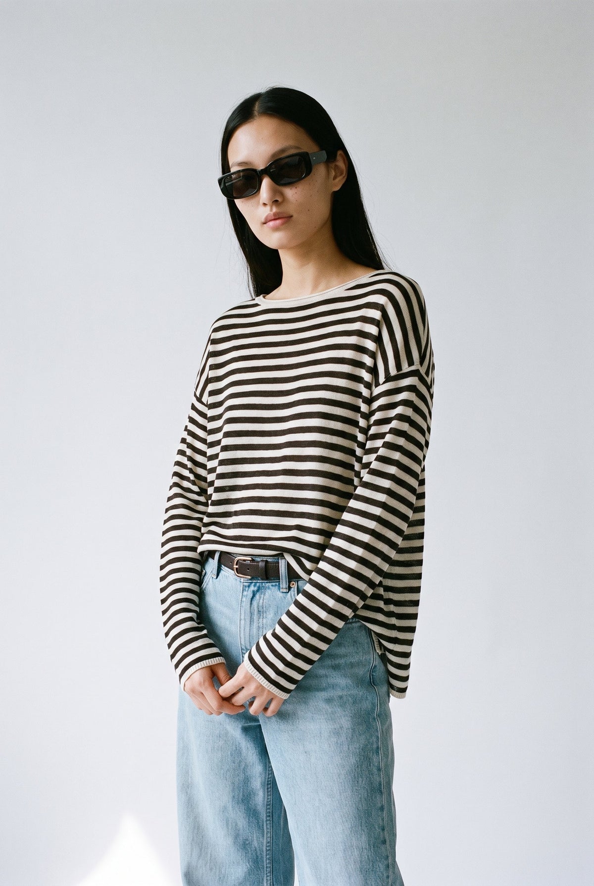 The Longline Tee – Stripes audrey