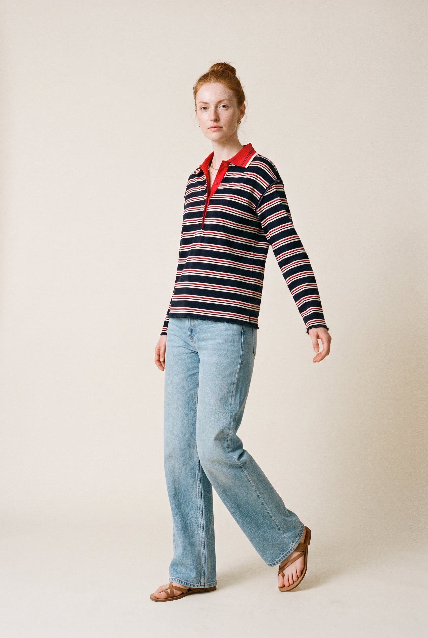 Soft Sweater with Stripes
