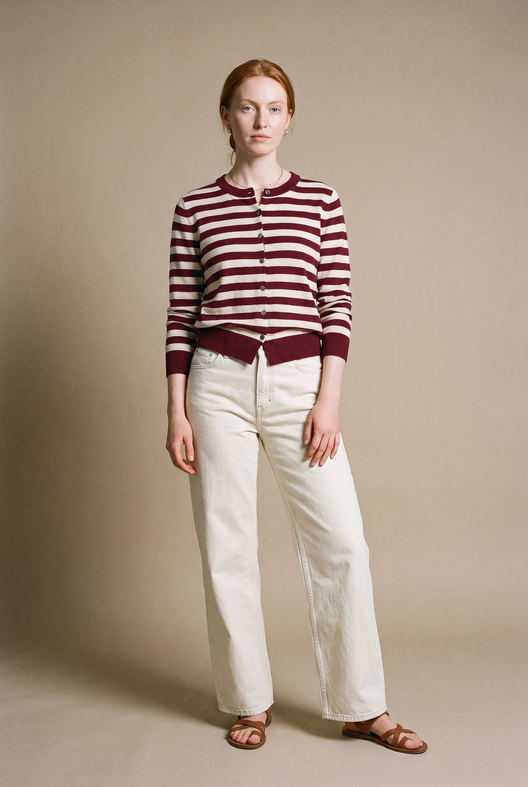 Soft Sweater with Stripes