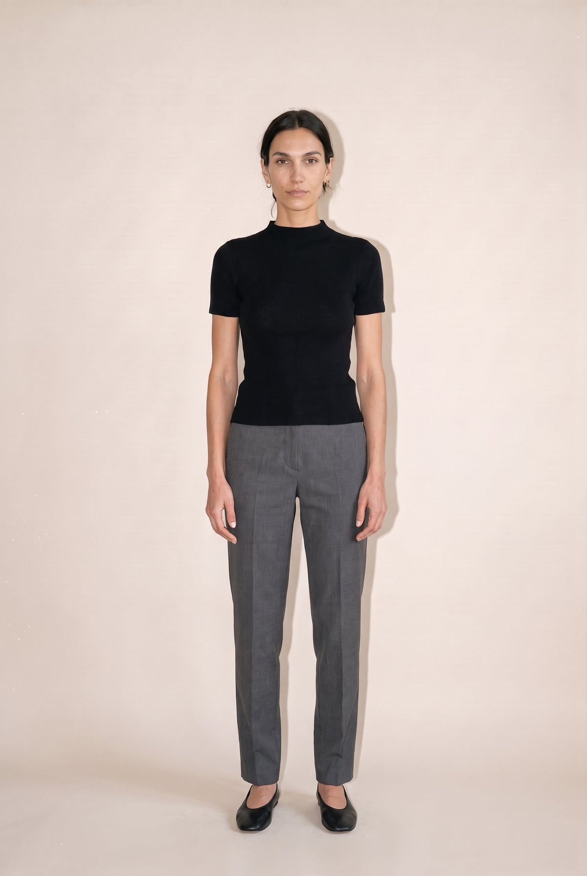 Fitted Mock Neck Top ALTAR