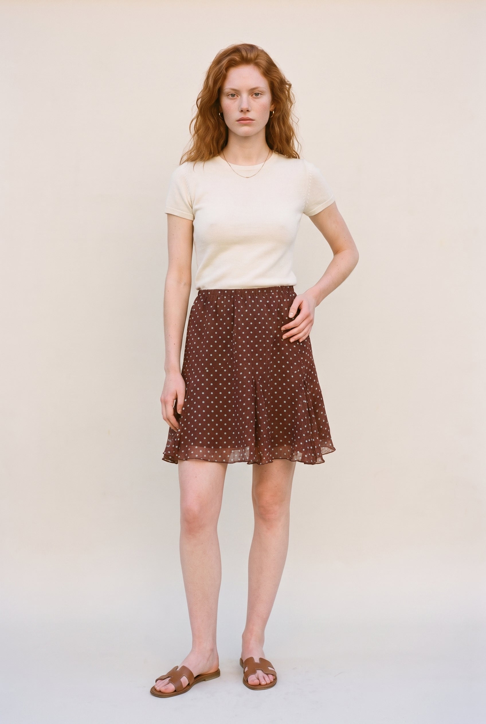 Polka Dot Mini Skirt