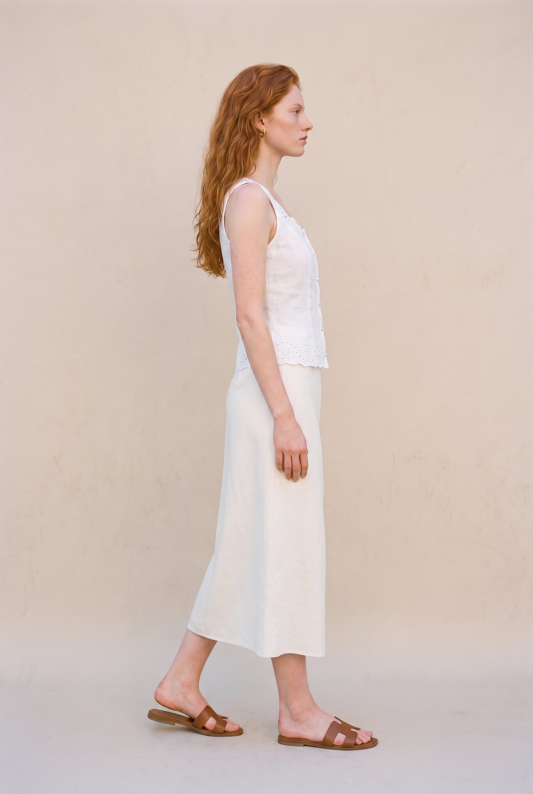 Eyelet Sleeveless Top
