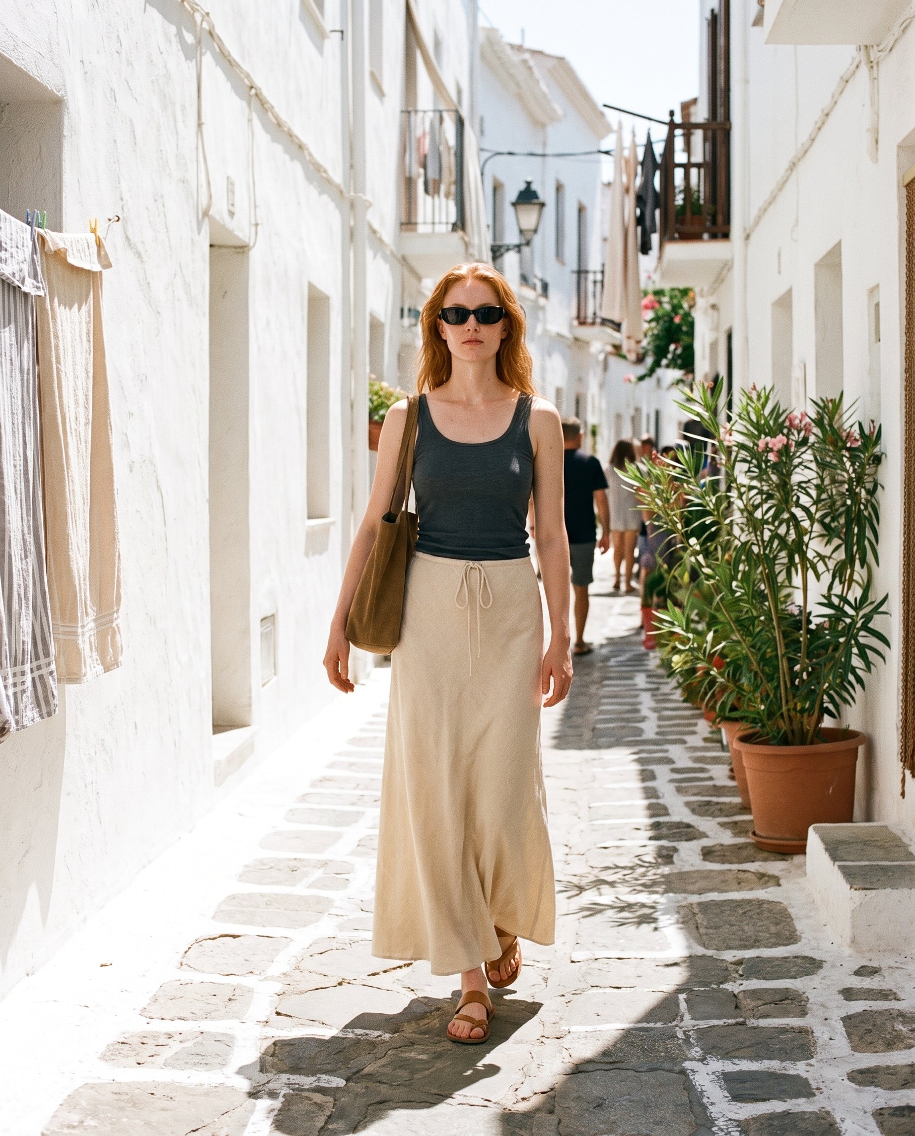 Drawstring Waist Skirt