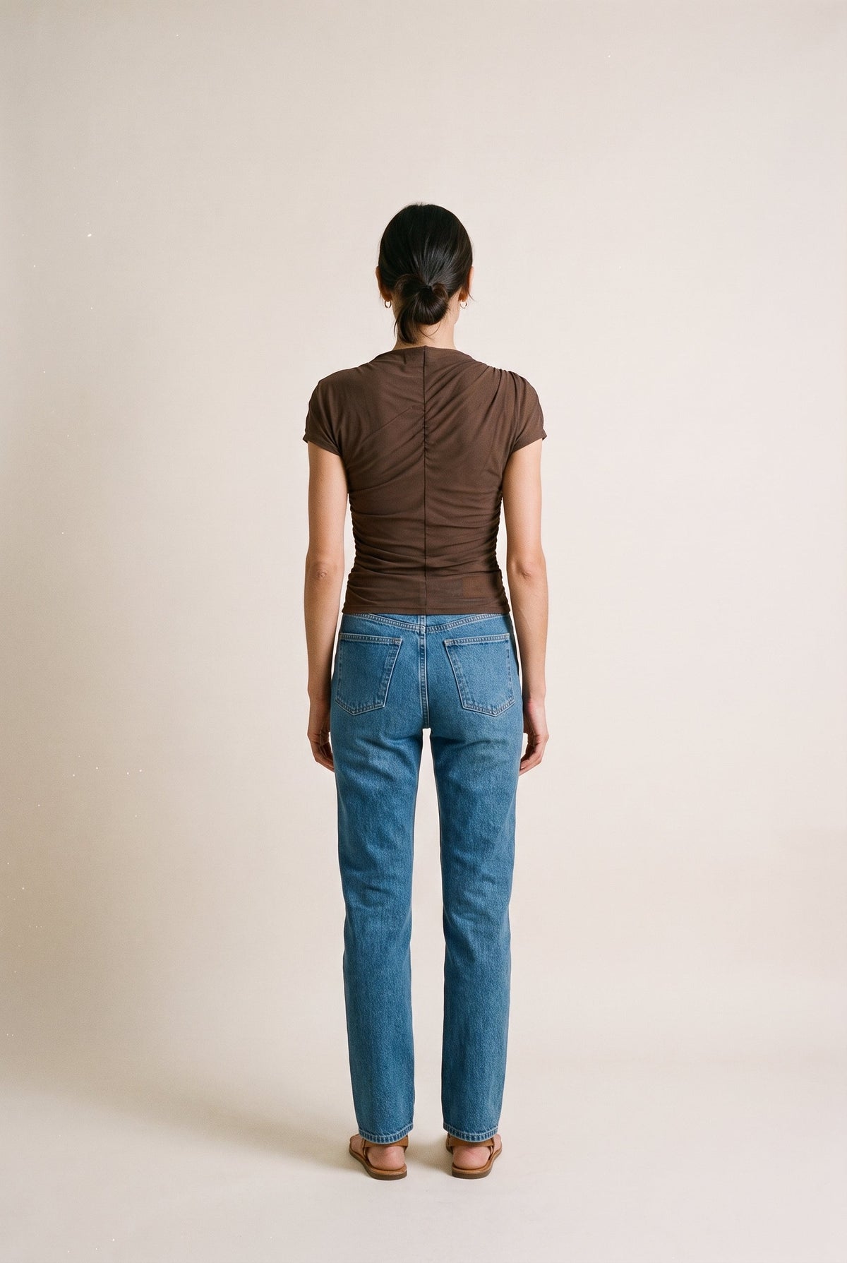 Asymmetric Cape Ruch Top Fore Collection