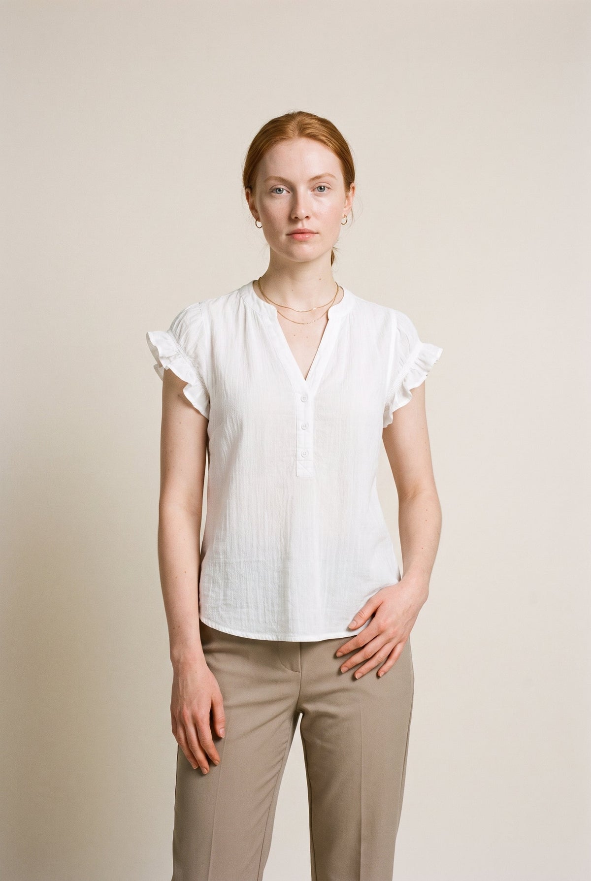 Cotton Tank Top With Embroidery Karma Highway