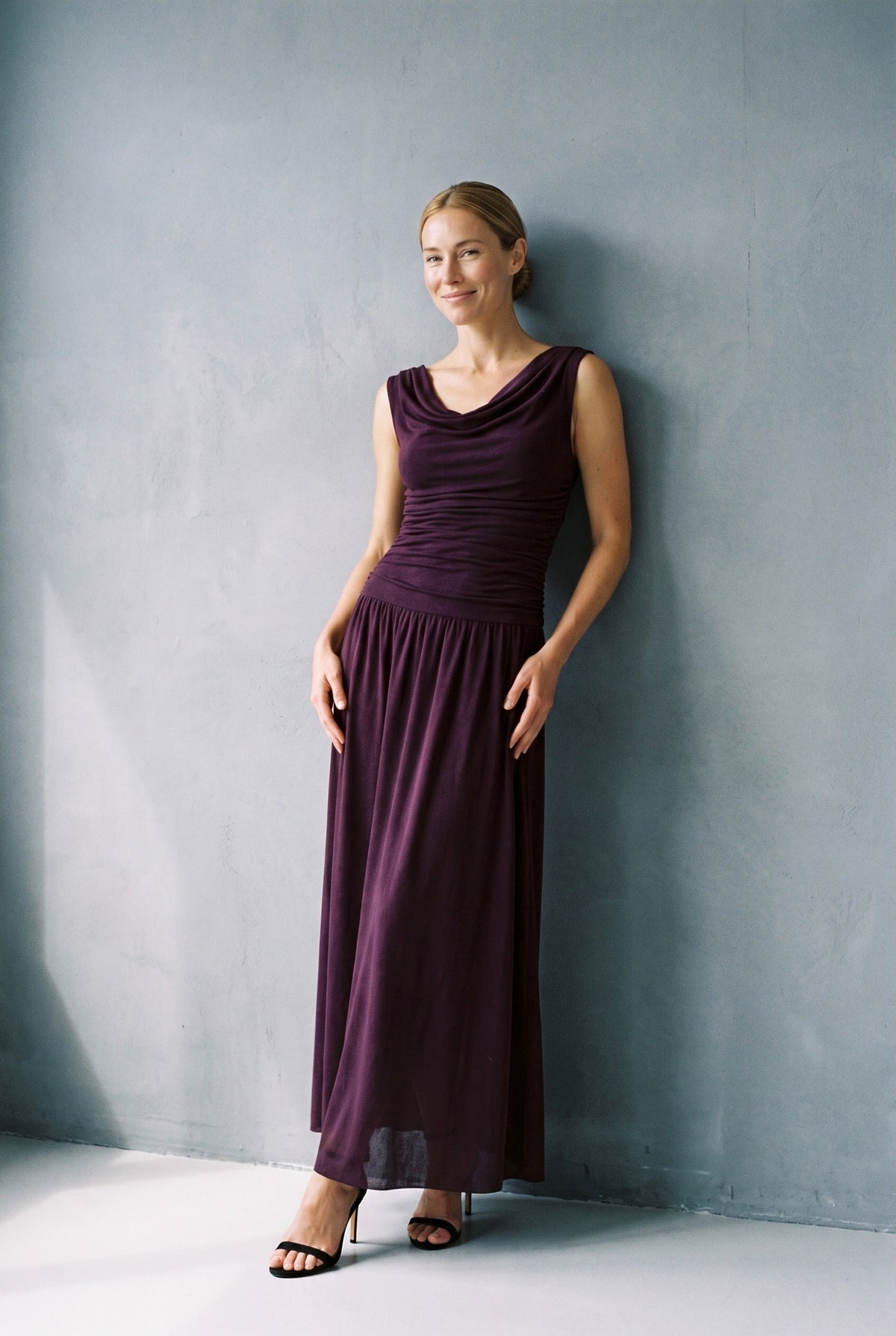 The Annabelle Dress Plum Mod Ref