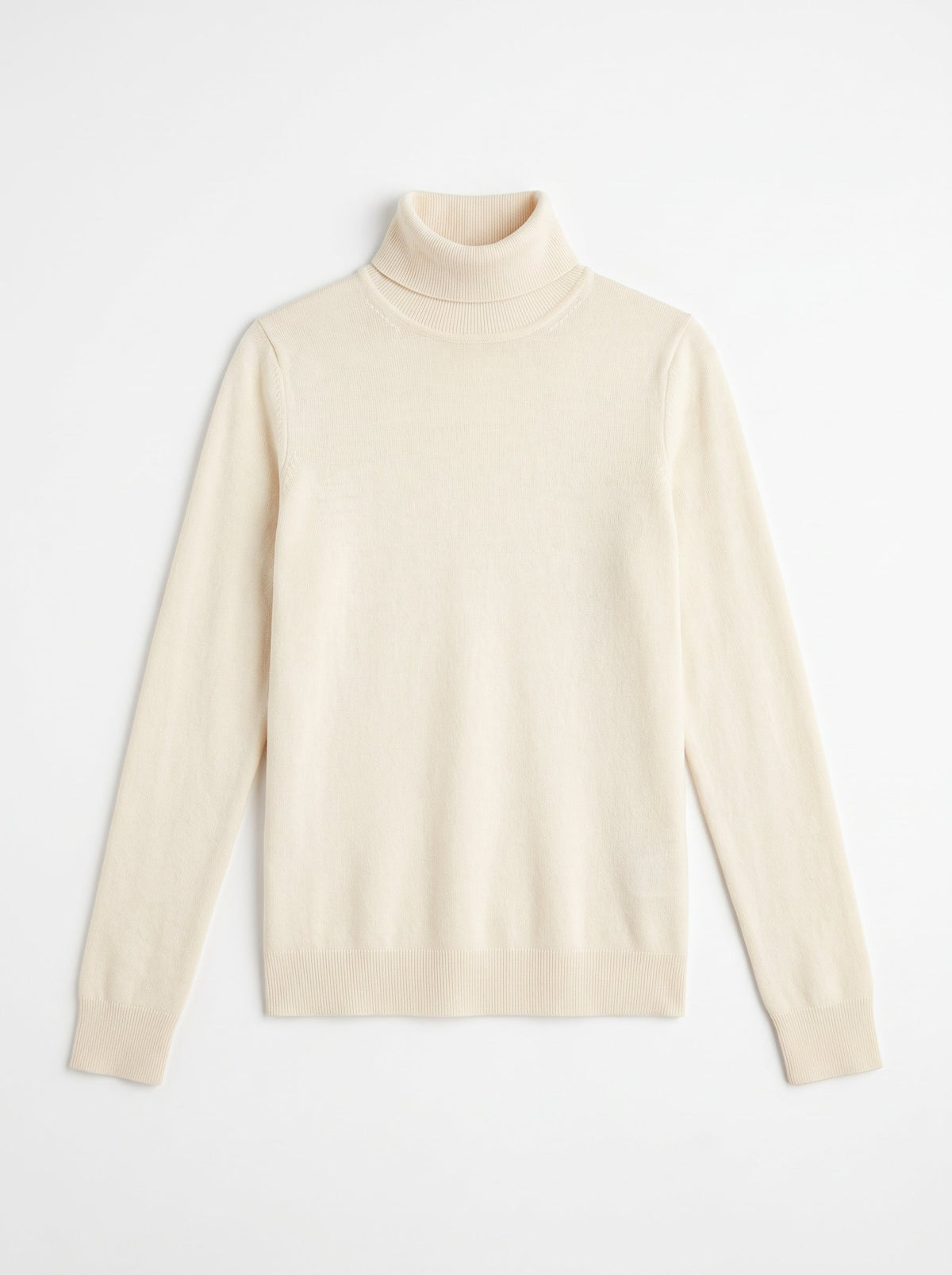 Wool Blend Essential Turtleneck Knit Top audrey