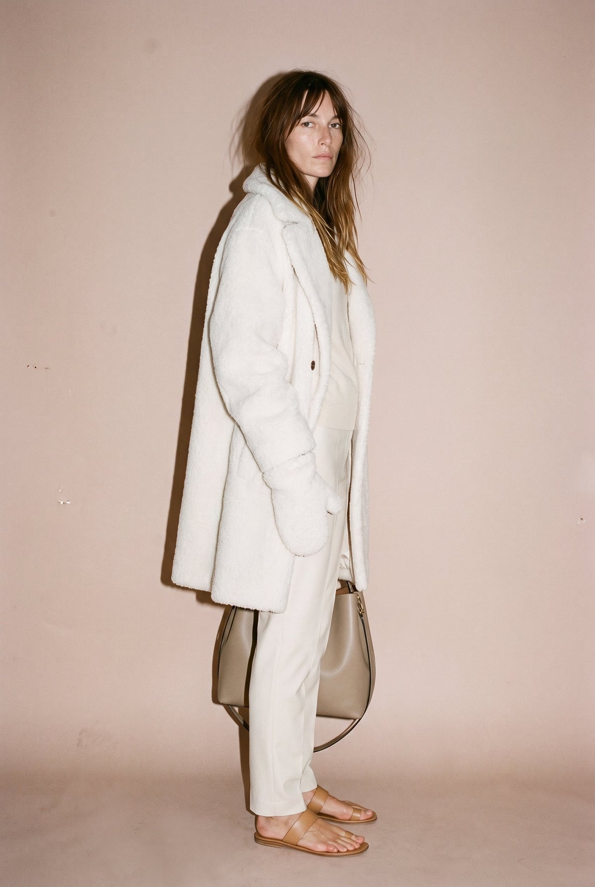 Extra Plush Sherpa Coat With Mittens Slow High