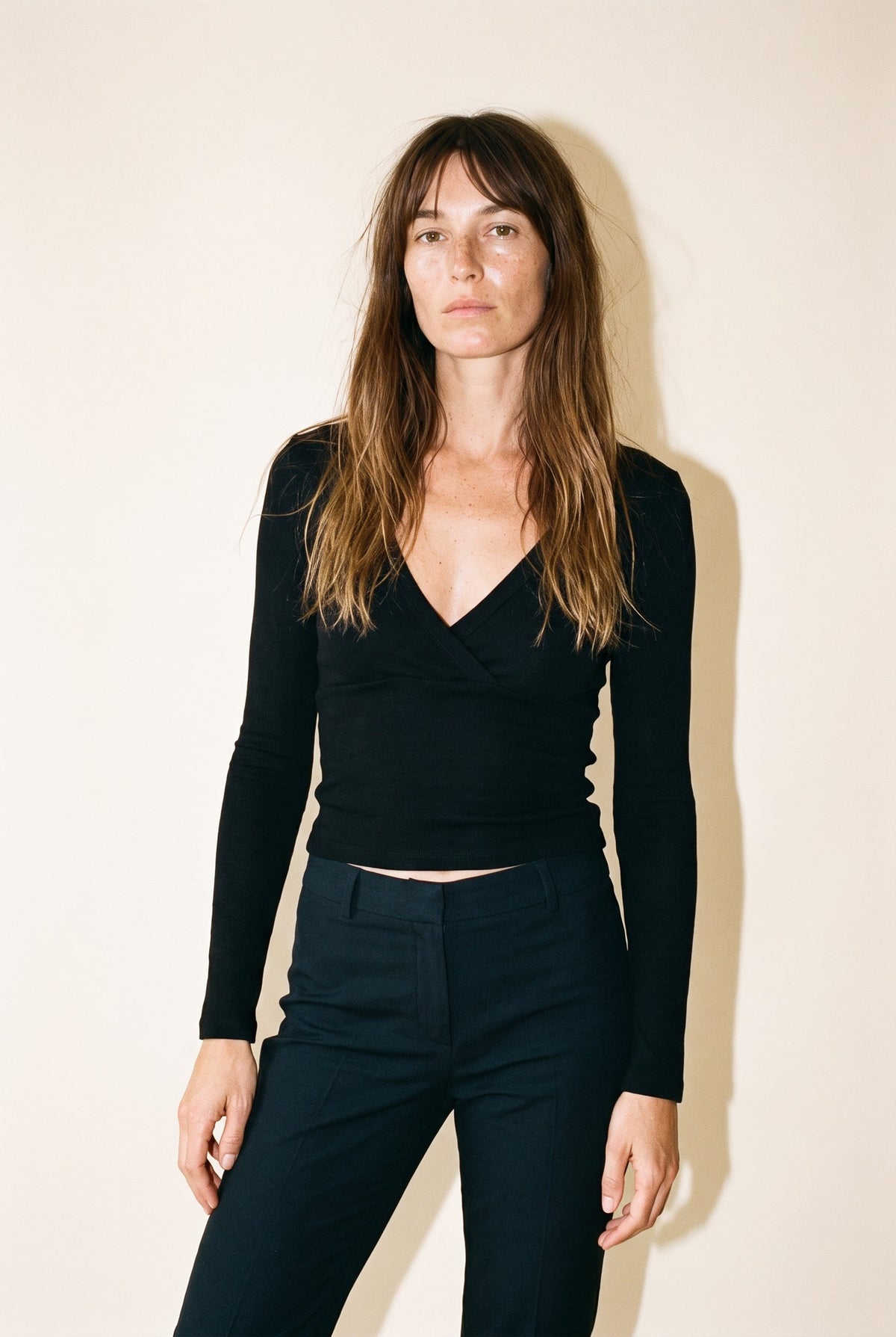 Manon Cropped Long Sleeve Top Slow High