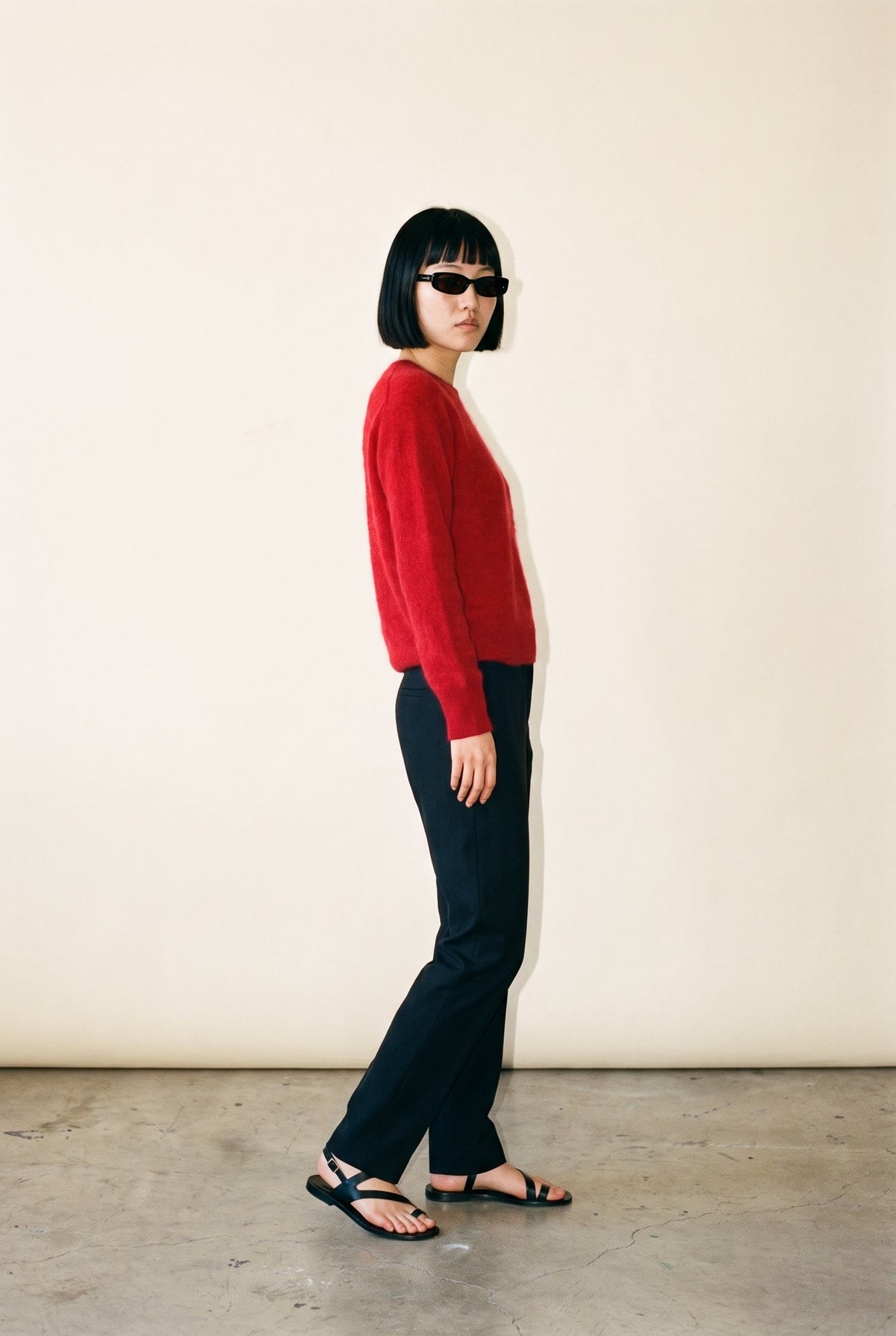 Cashmere Mulberry Silk and Wool Blend Elevated Crewneck Sweater Slow High