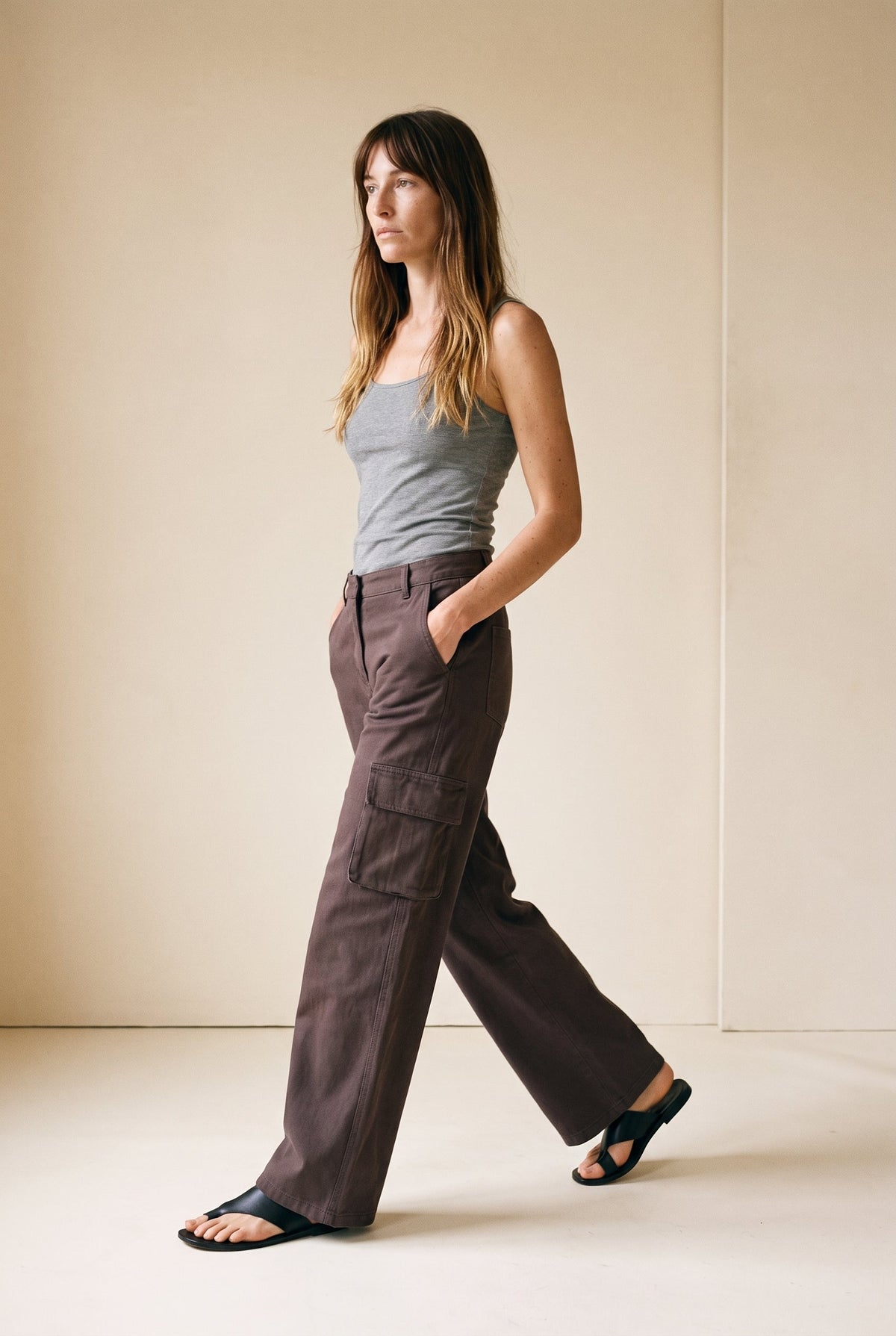 Cotton Twill Cargo Pant Slow High