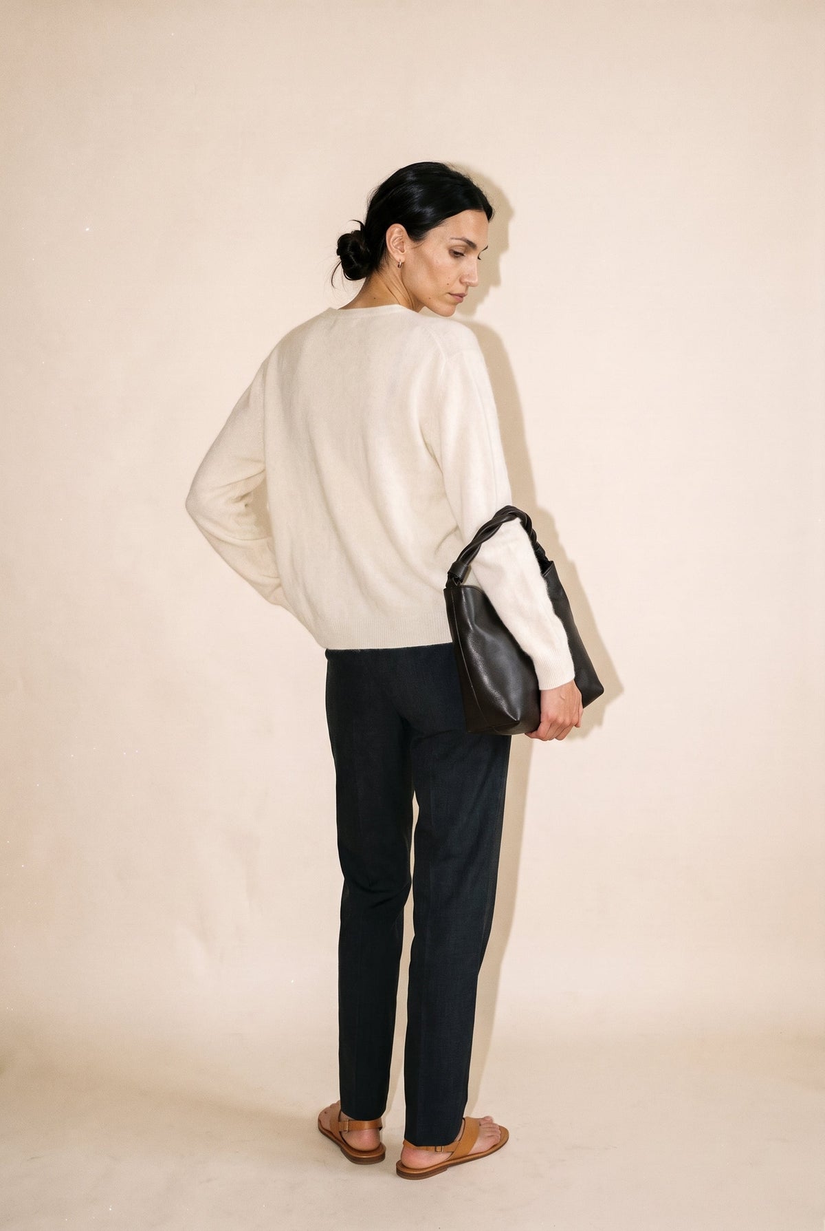 Cashmere Mulberry Silk and Wool Blend Elevated Cardigan Slow High