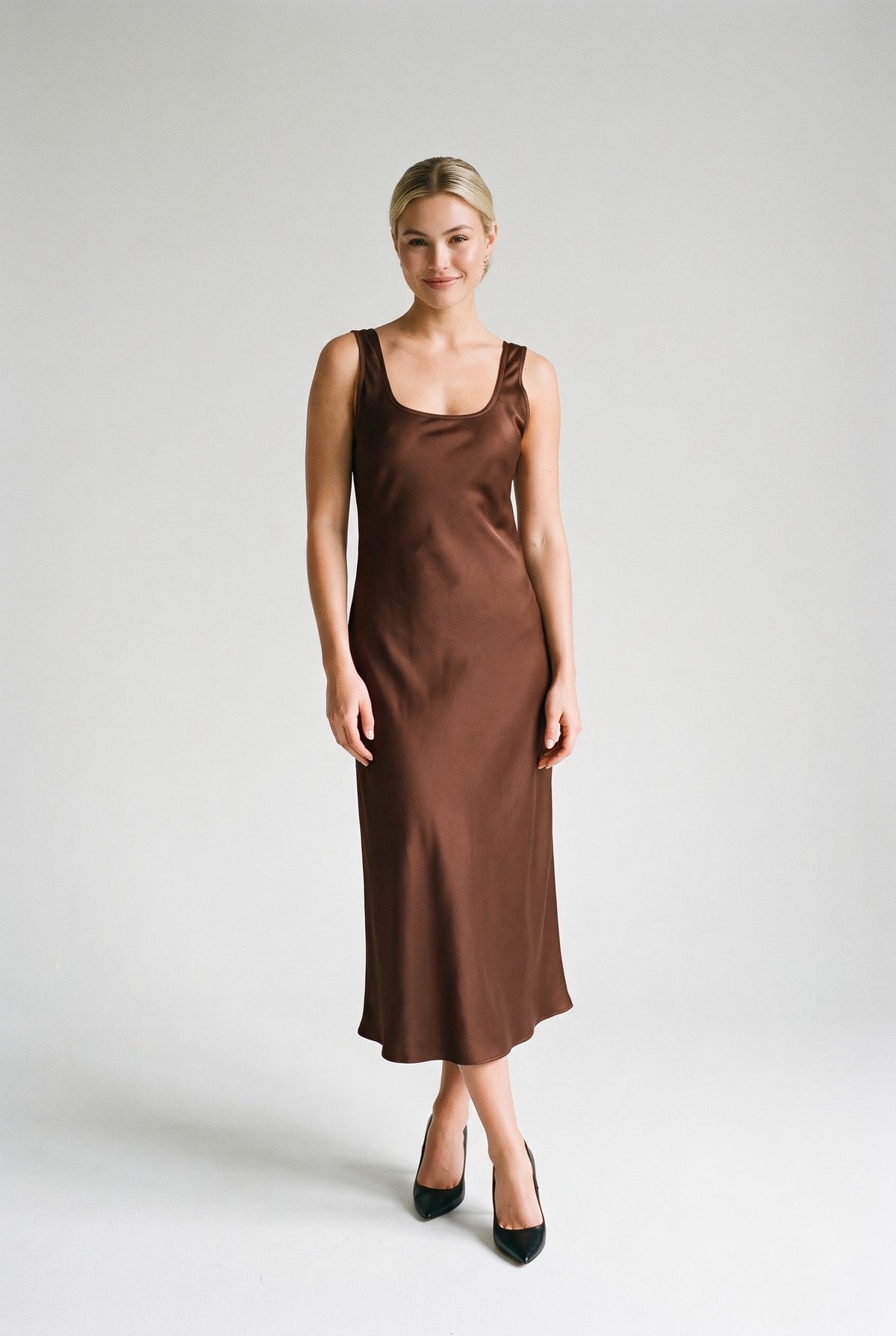 Opal Maxi Dress Brown — 067878