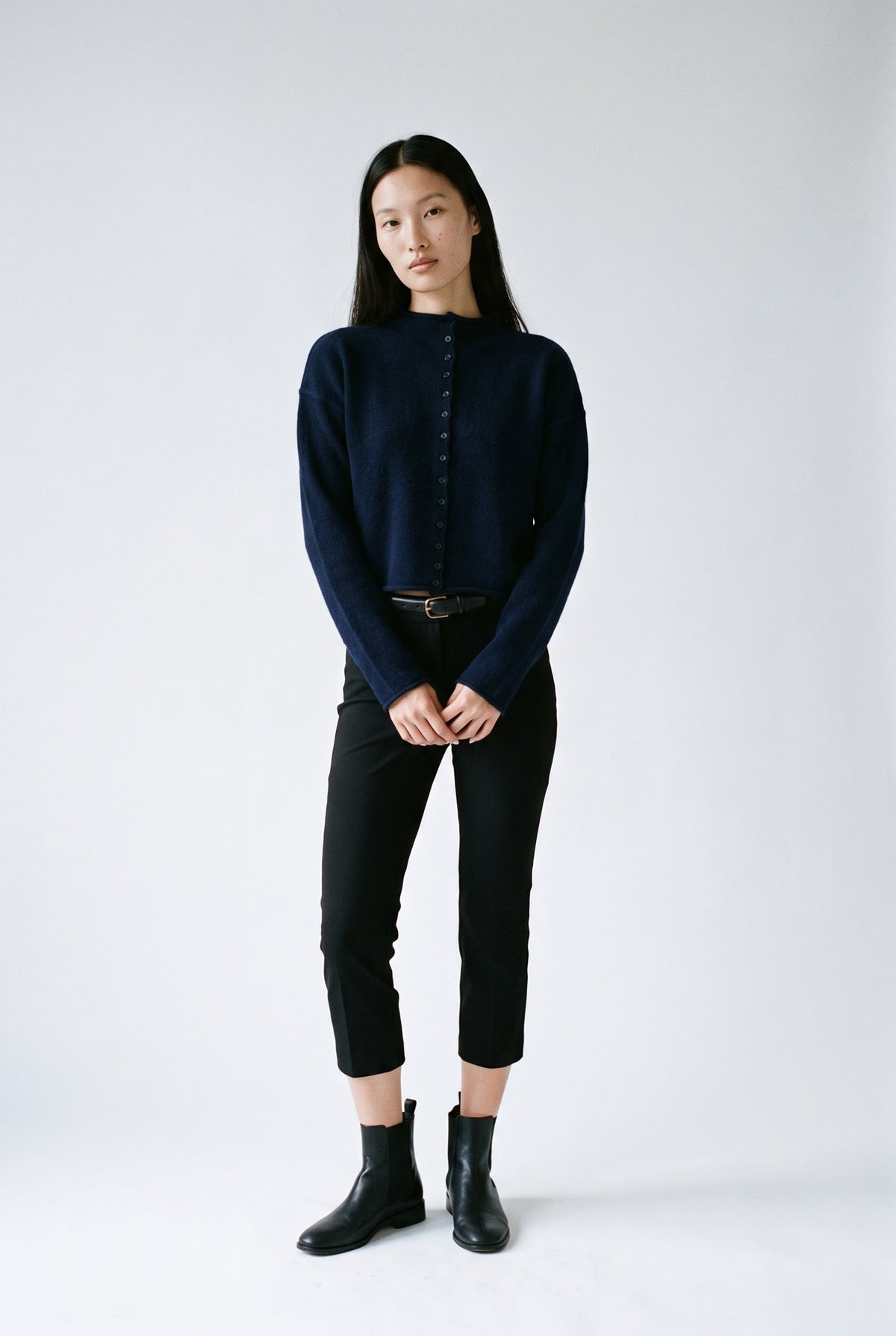 Navy Sweater THE WORKSHOP