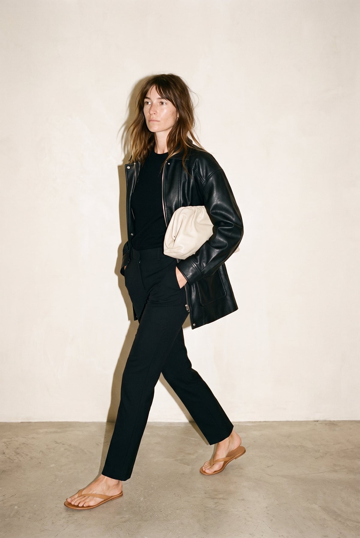 Faux Leather Safari Jacket Raisonnel